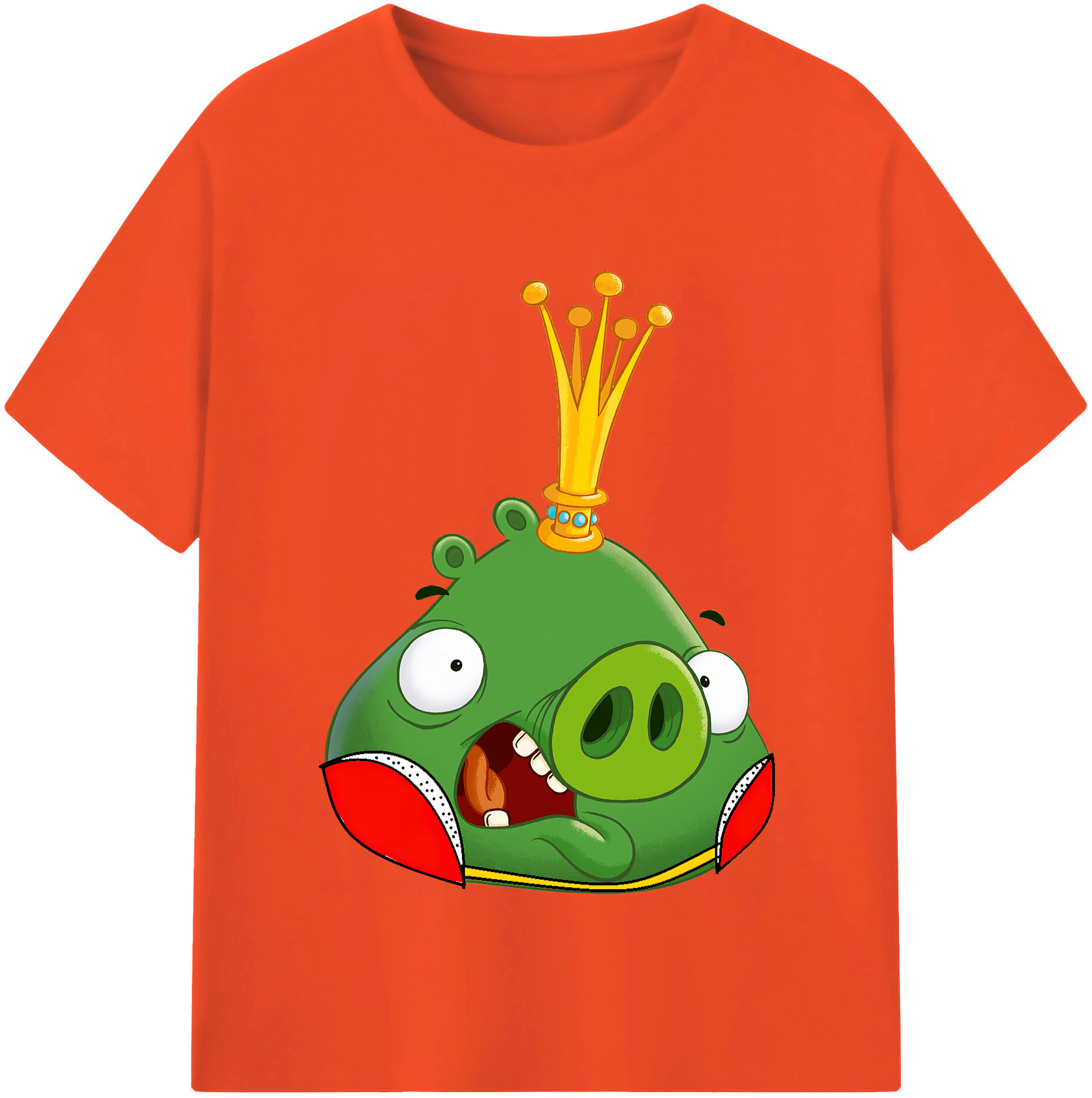 （画像用） Angry Birds アングリーバード 綿100％半袖Tシャツ（フロントプリント）