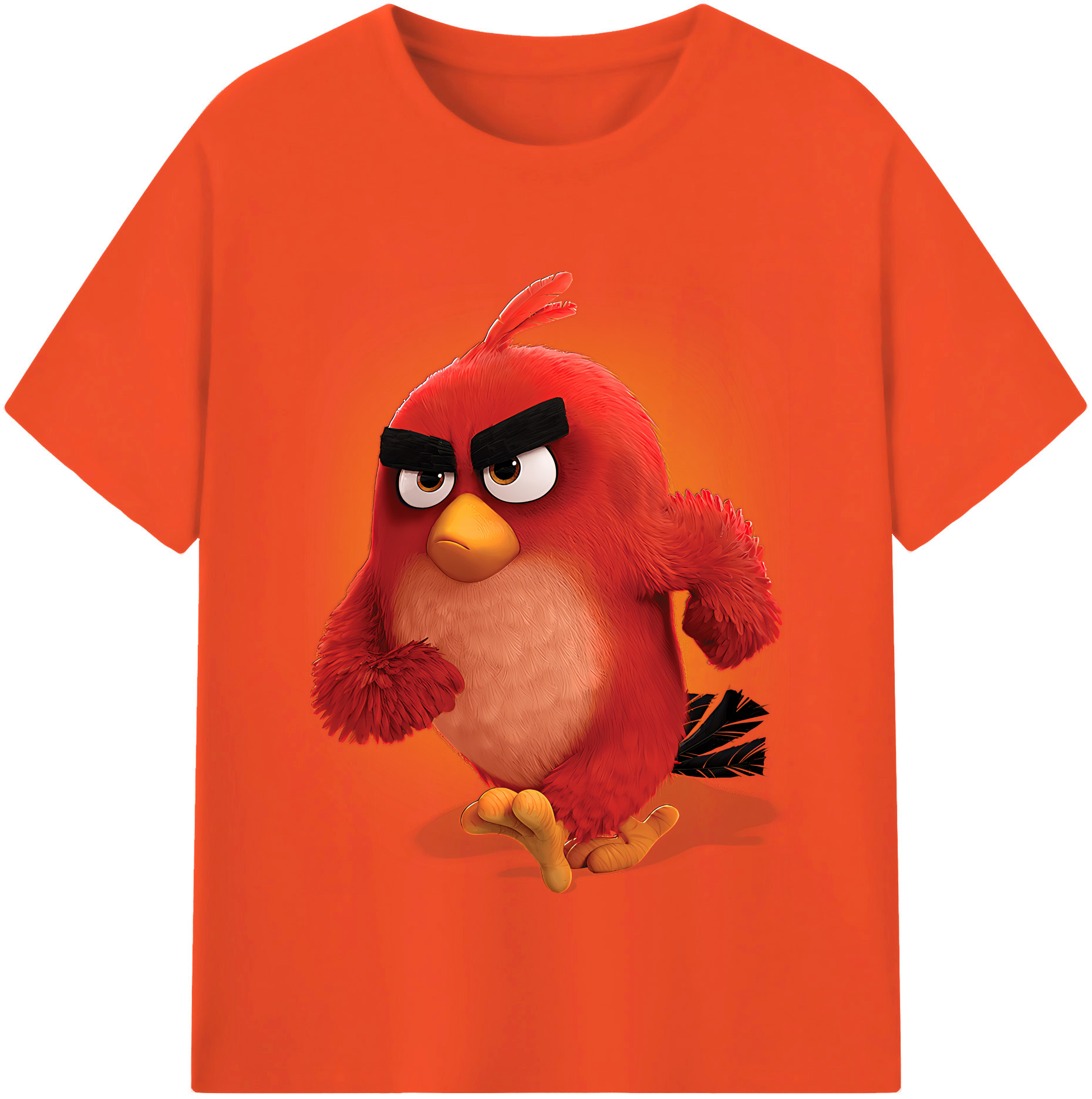 （画像用） Angry Birds アングリーバード 綿100％半袖Tシャツ（フロントプリント）