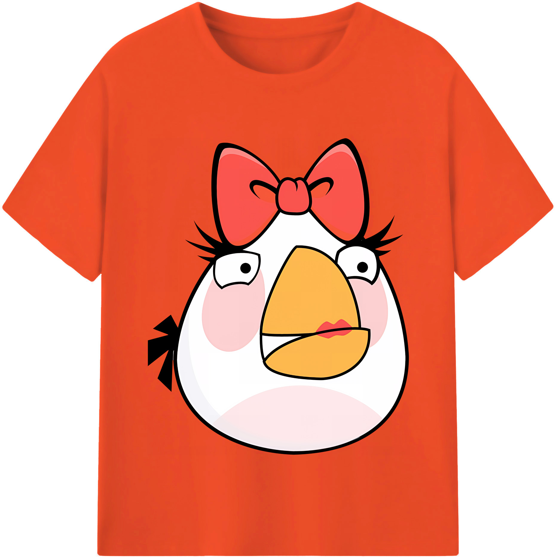 （画像用） Angry Birds アングリーバード 綿100％半袖Tシャツ（フロントプリント）