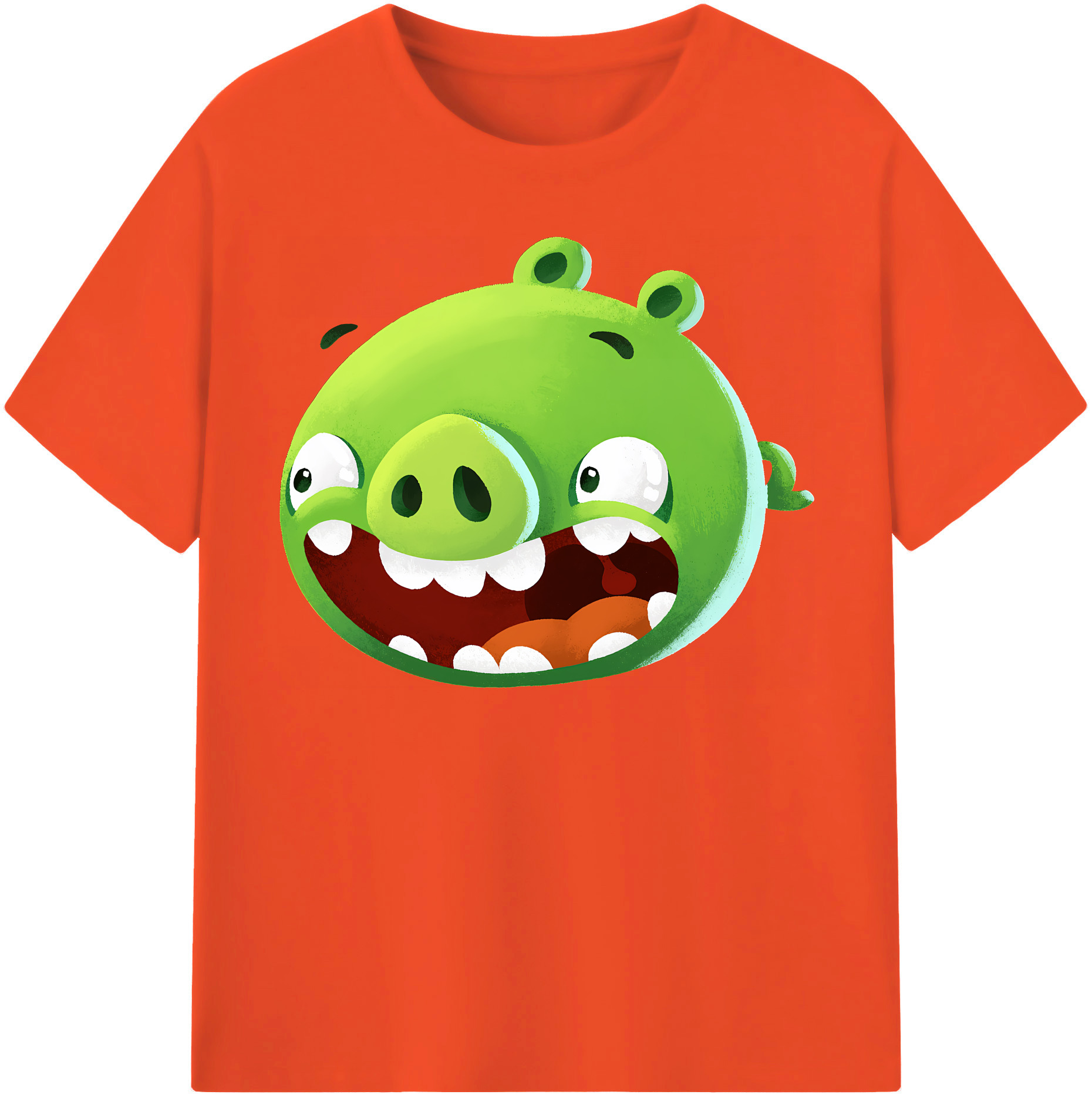 （画像用） Angry Birds アングリーバード 綿100％半袖Tシャツ（フロントプリント）