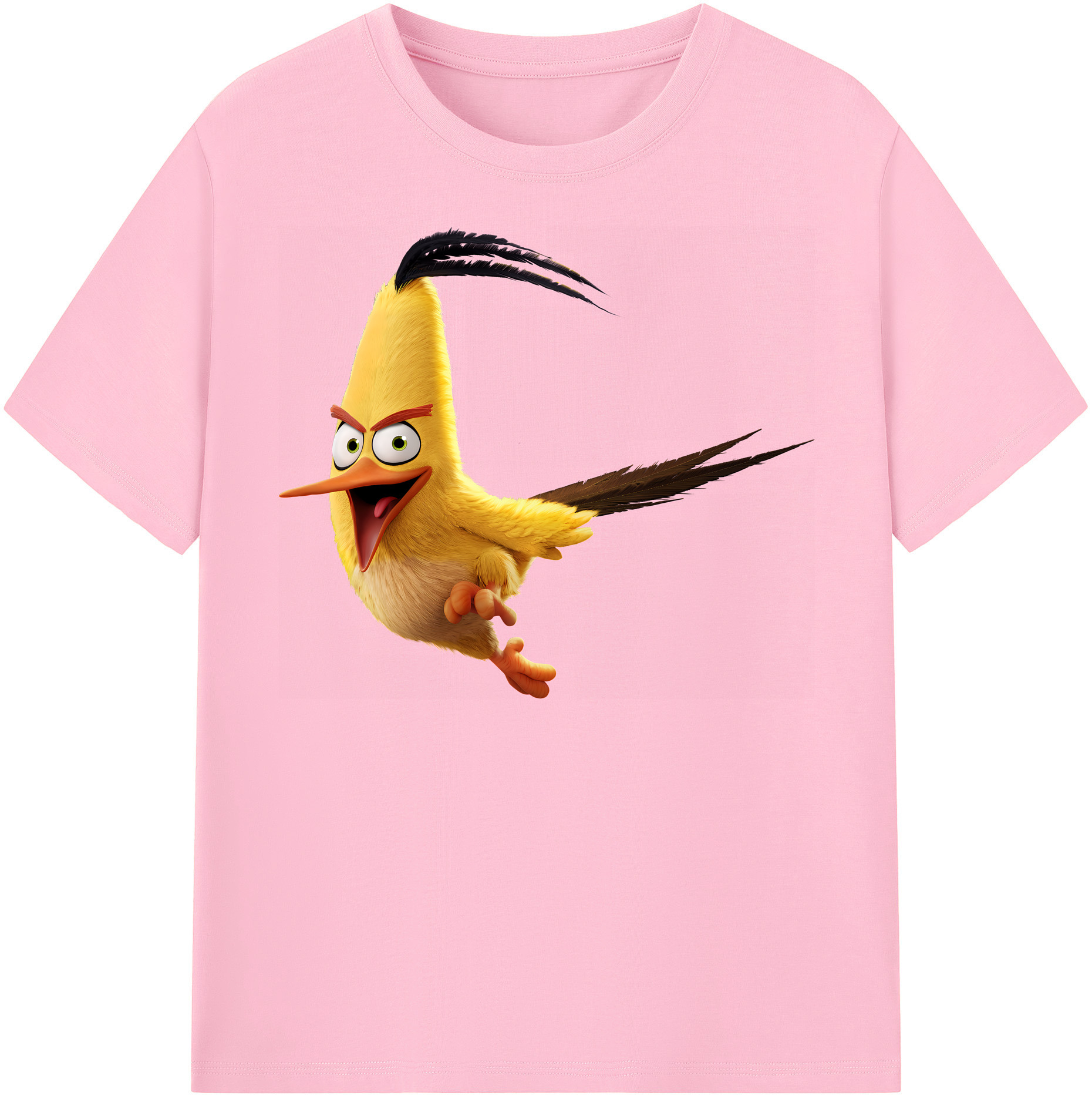 （画像用） Angry Birds アングリーバード 綿100％半袖Tシャツ（フロントプリント）