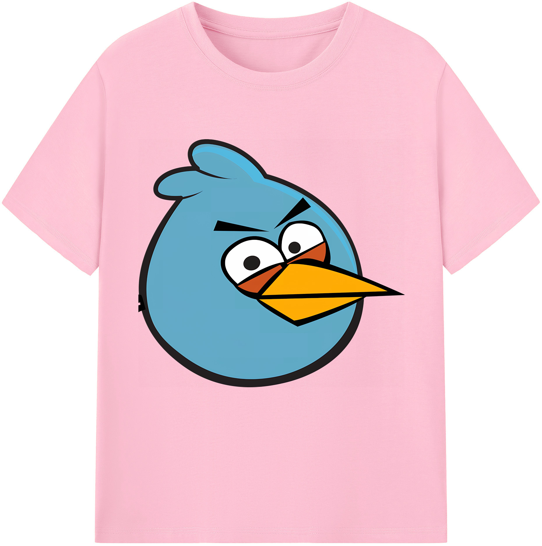 （画像用） Angry Birds アングリーバード 綿100％半袖Tシャツ（フロントプリント）