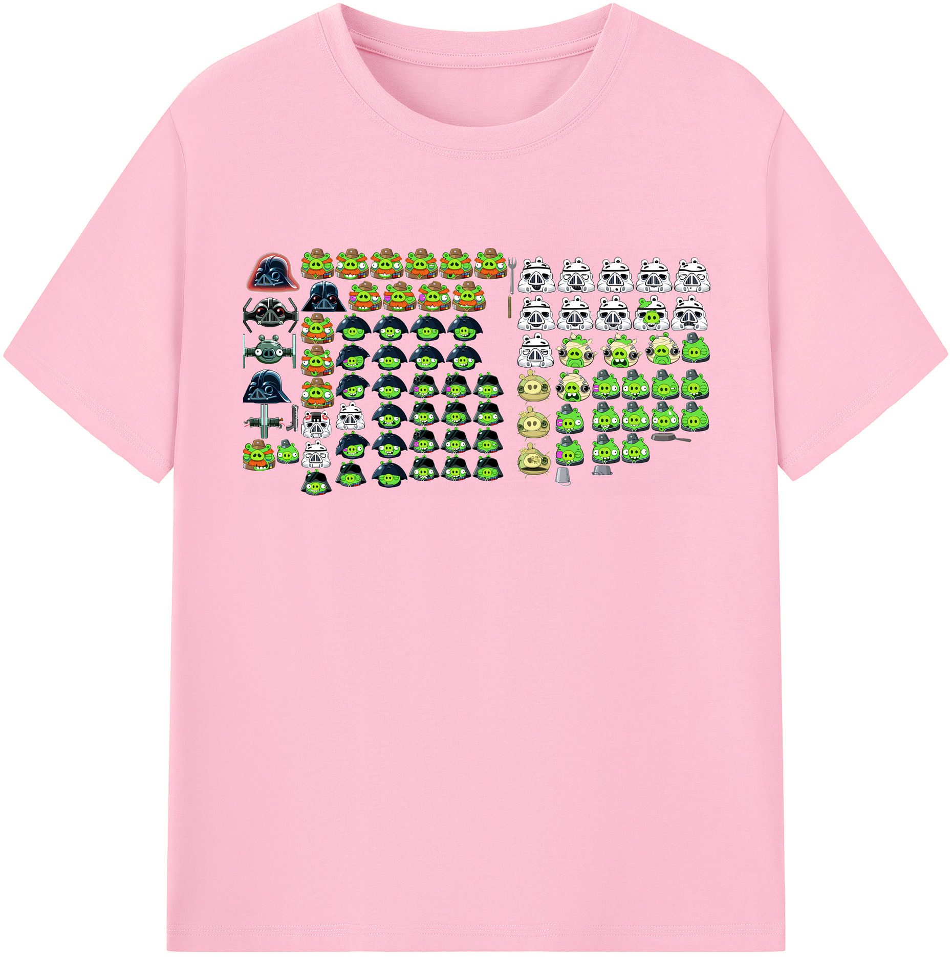 （画像用） Angry Birds アングリーバード 綿100％半袖Tシャツ（フロントプリント）