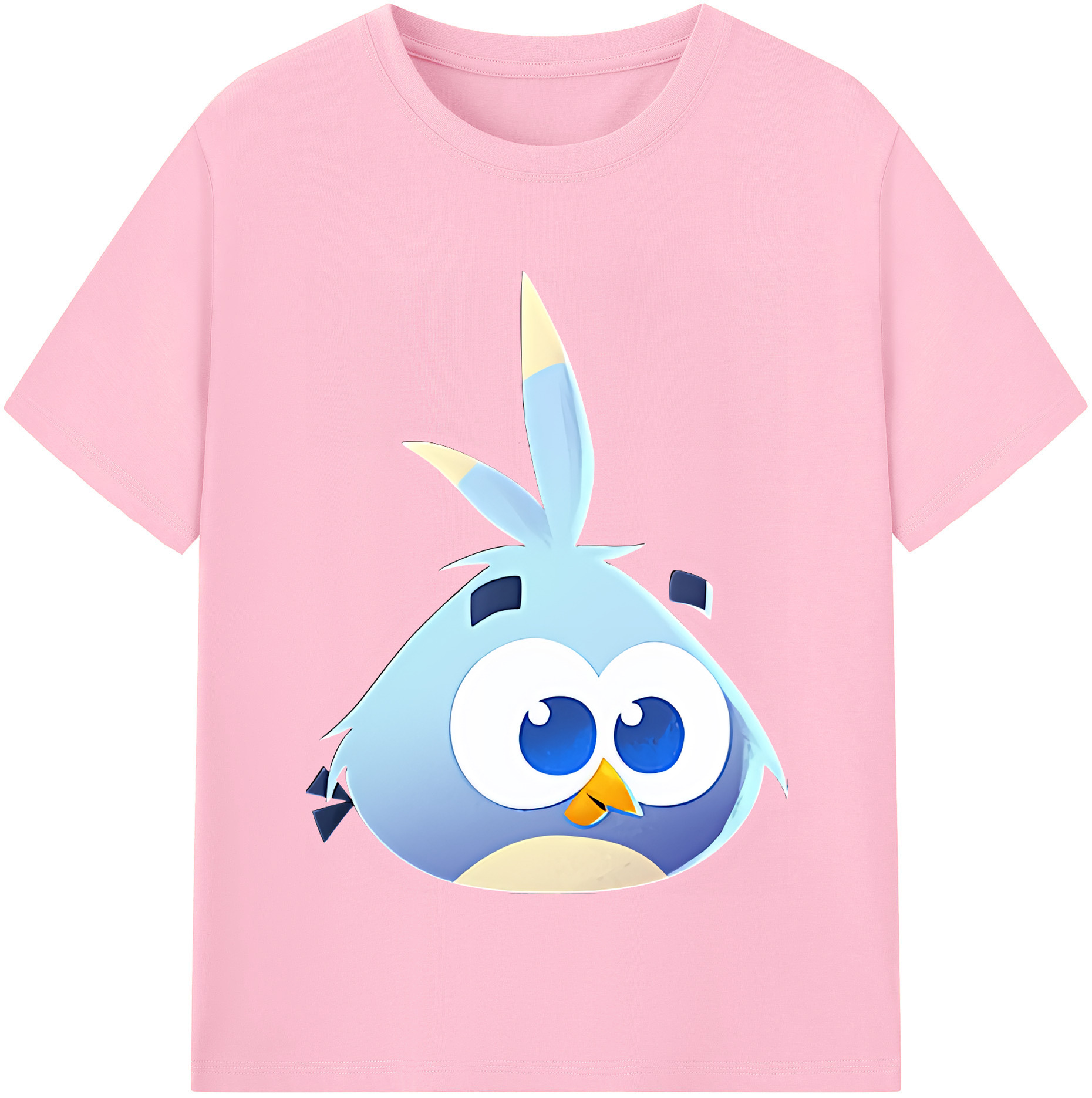 （画像用） Angry Birds アングリーバード 綿100％半袖Tシャツ（フロントプリント）