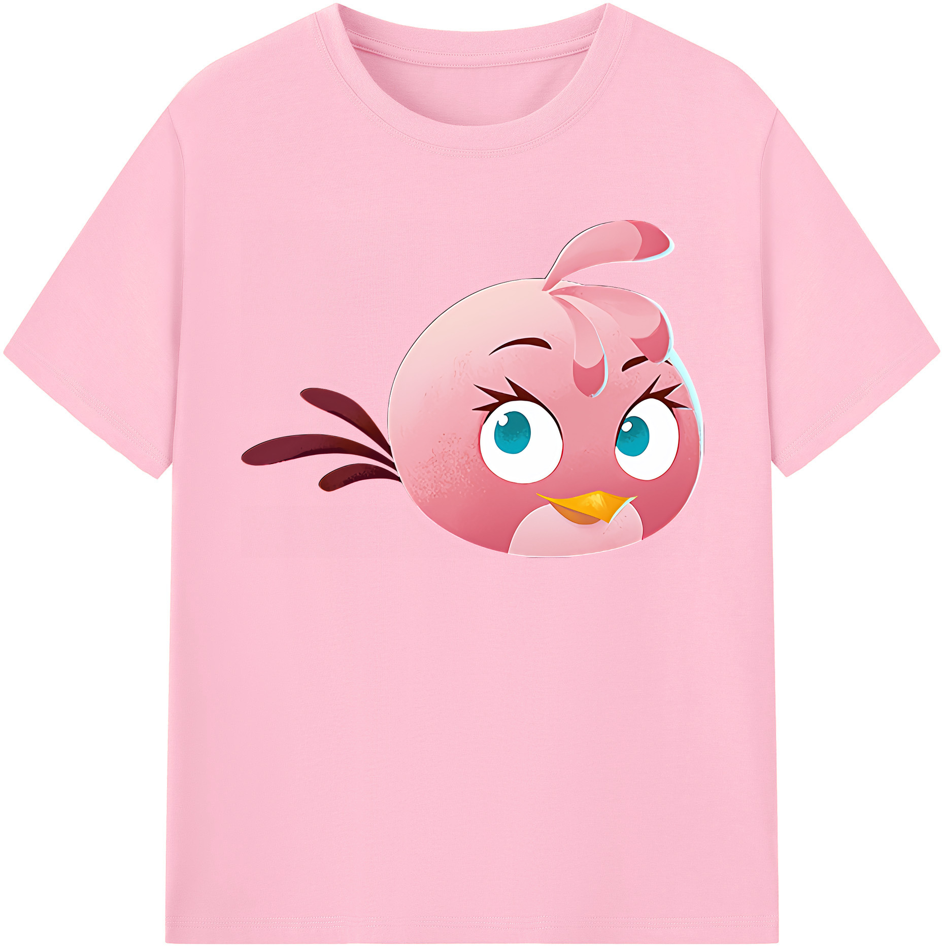 （画像用） Angry Birds アングリーバード 綿100％半袖Tシャツ（フロントプリント）