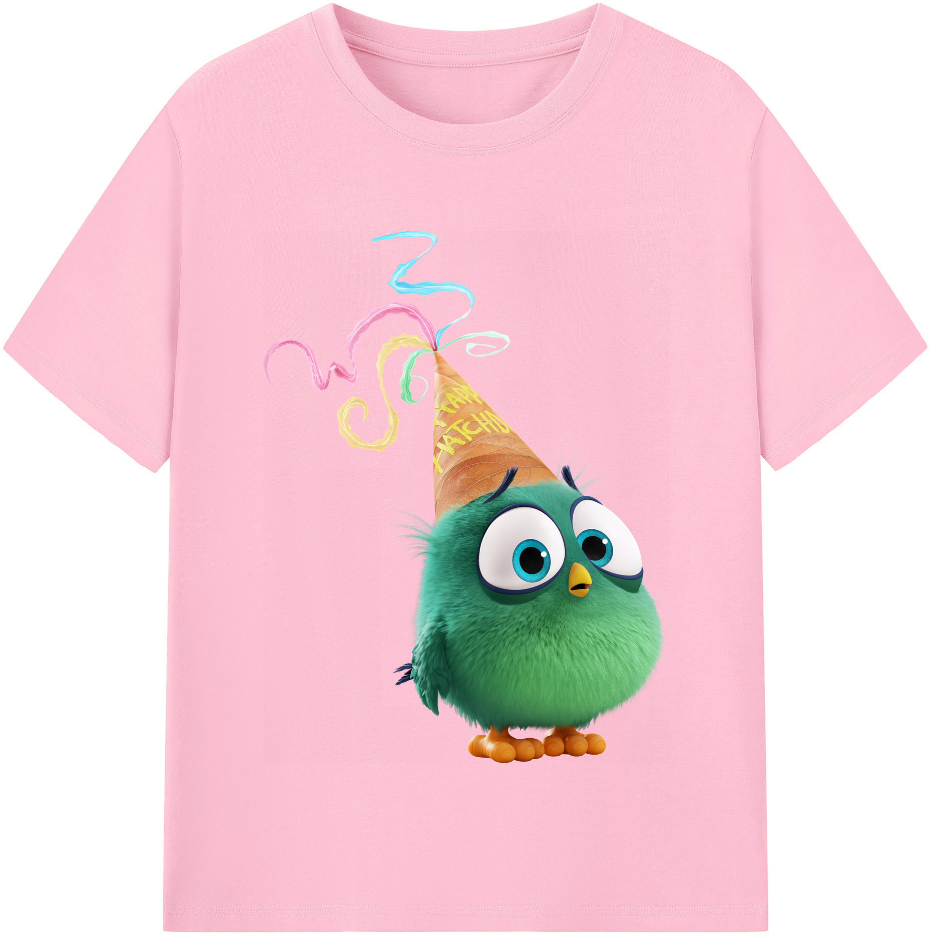 （画像用） Angry Birds アングリーバード 綿100％半袖Tシャツ（フロントプリント）