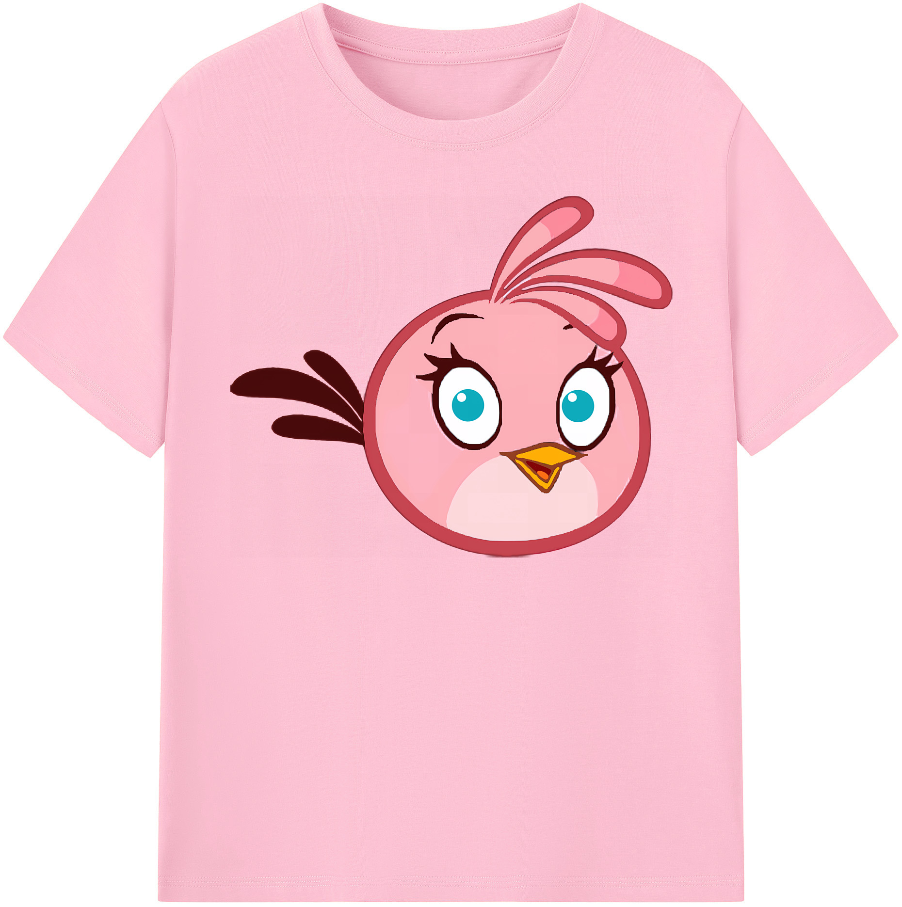 （画像用） Angry Birds アングリーバード 綿100％半袖Tシャツ（フロントプリント）