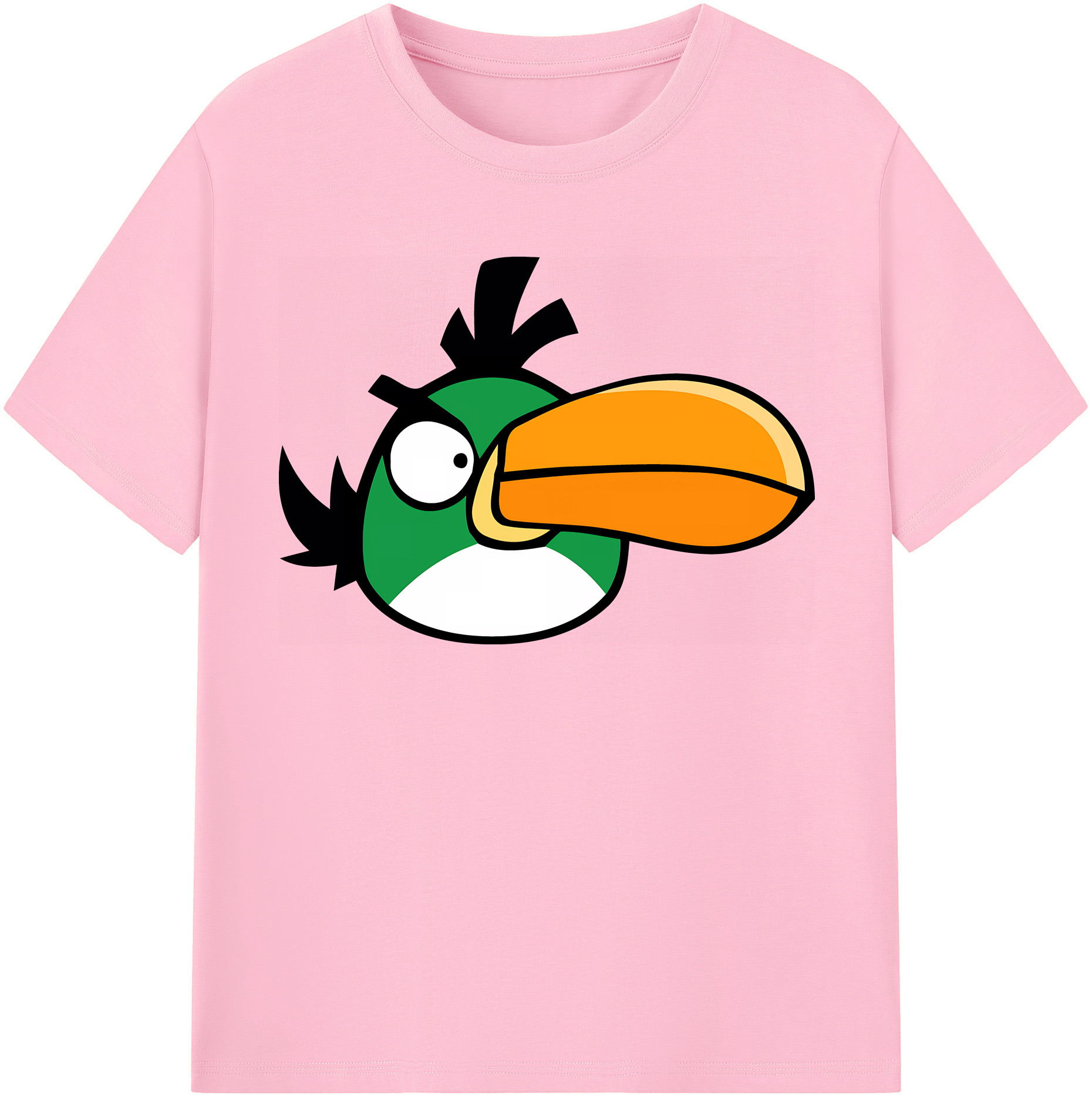 （画像用） Angry Birds アングリーバード 綿100％半袖Tシャツ（フロントプリント）