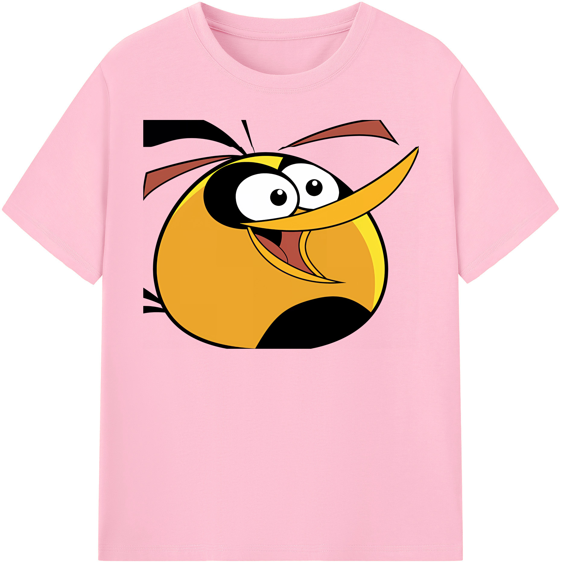 （画像用） Angry Birds アングリーバード 綿100％半袖Tシャツ（フロントプリント）