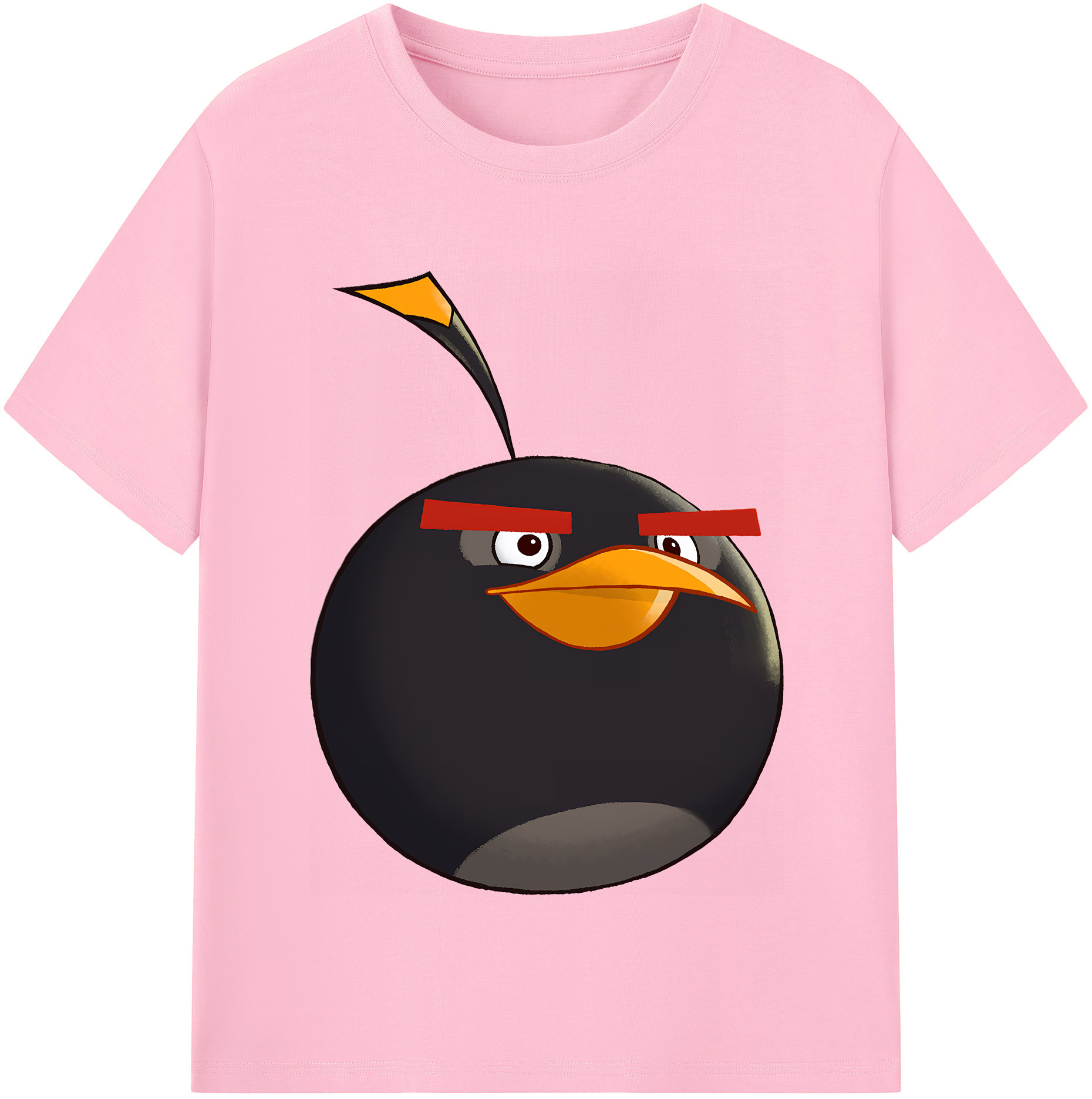 （画像用） Angry Birds アングリーバード 綿100％半袖Tシャツ（フロントプリント）