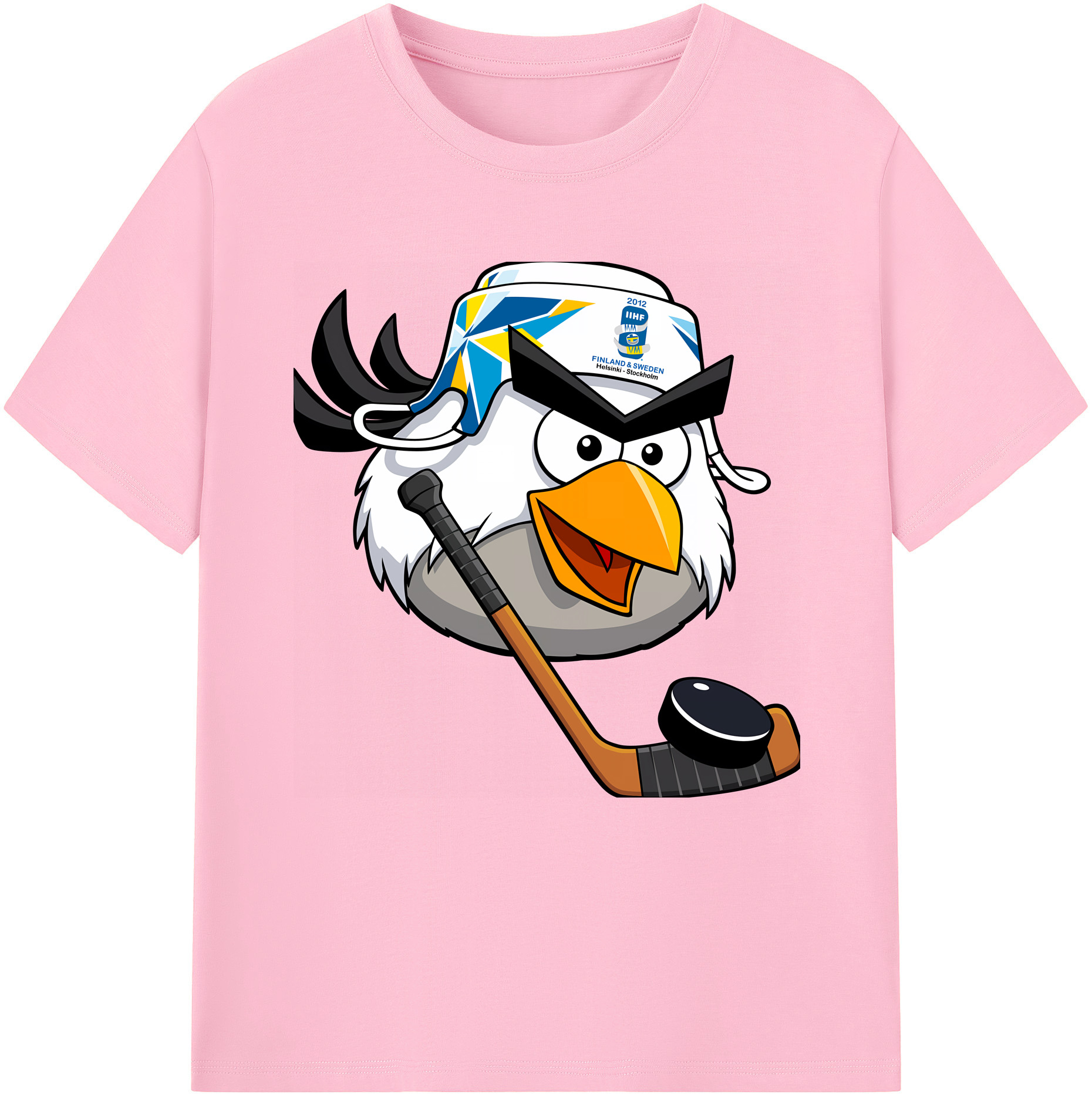 （画像用） Angry Birds アングリーバード 綿100％半袖Tシャツ（フロントプリント）