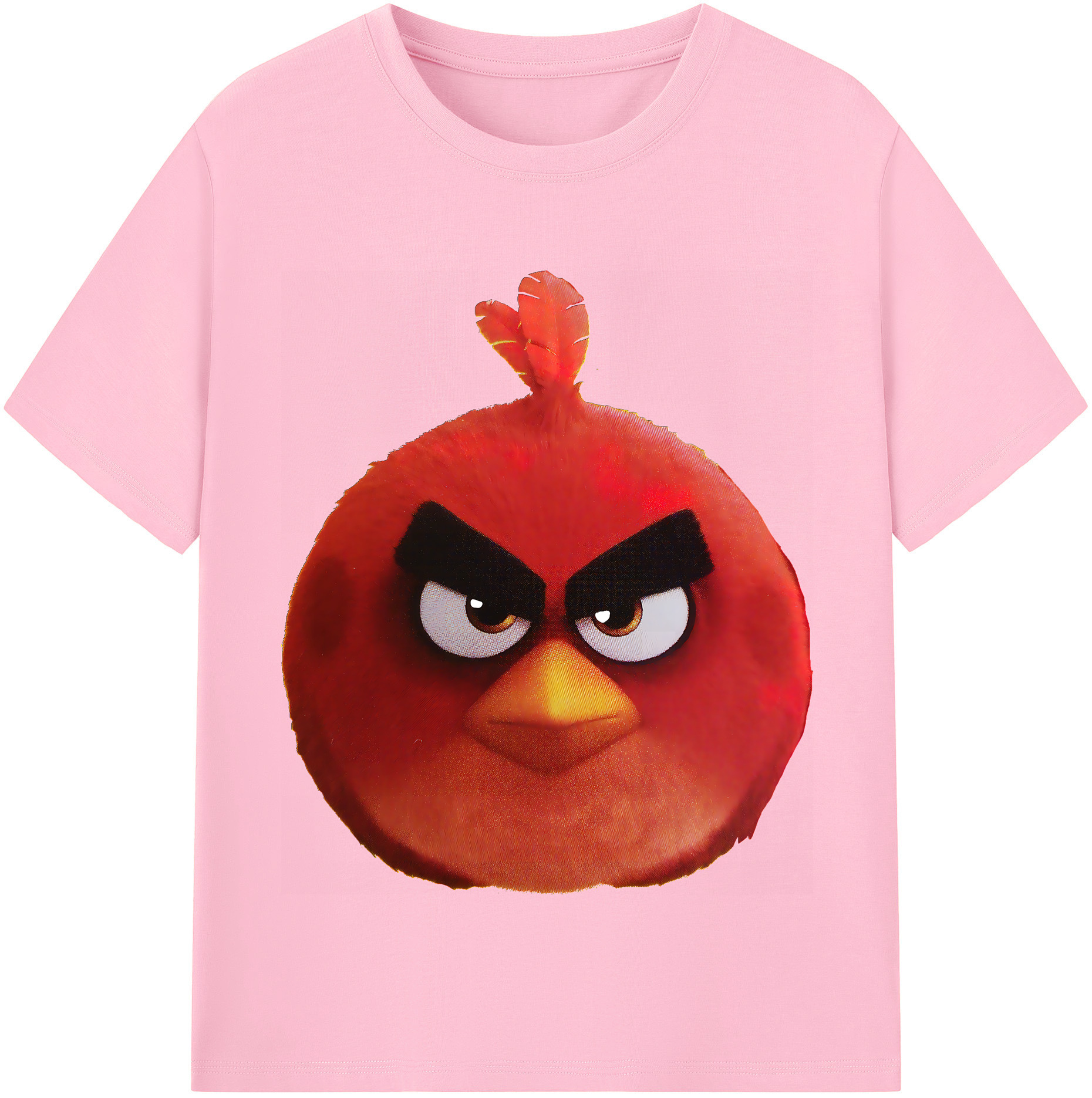 （画像用） Angry Birds アングリーバード 綿100％半袖Tシャツ（フロントプリント）