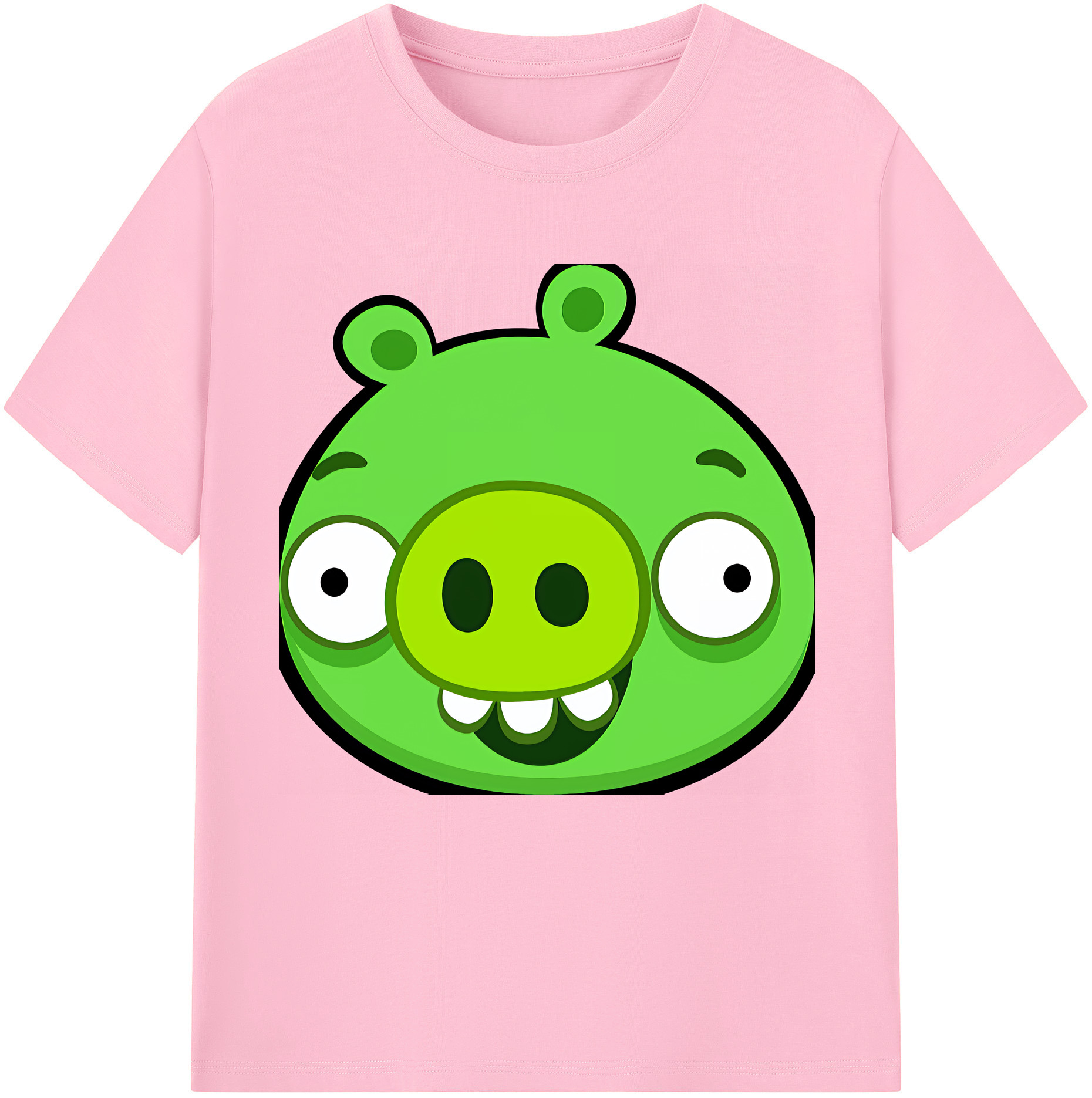 （画像用） Angry Birds アングリーバード 綿100％半袖Tシャツ（フロントプリント）
