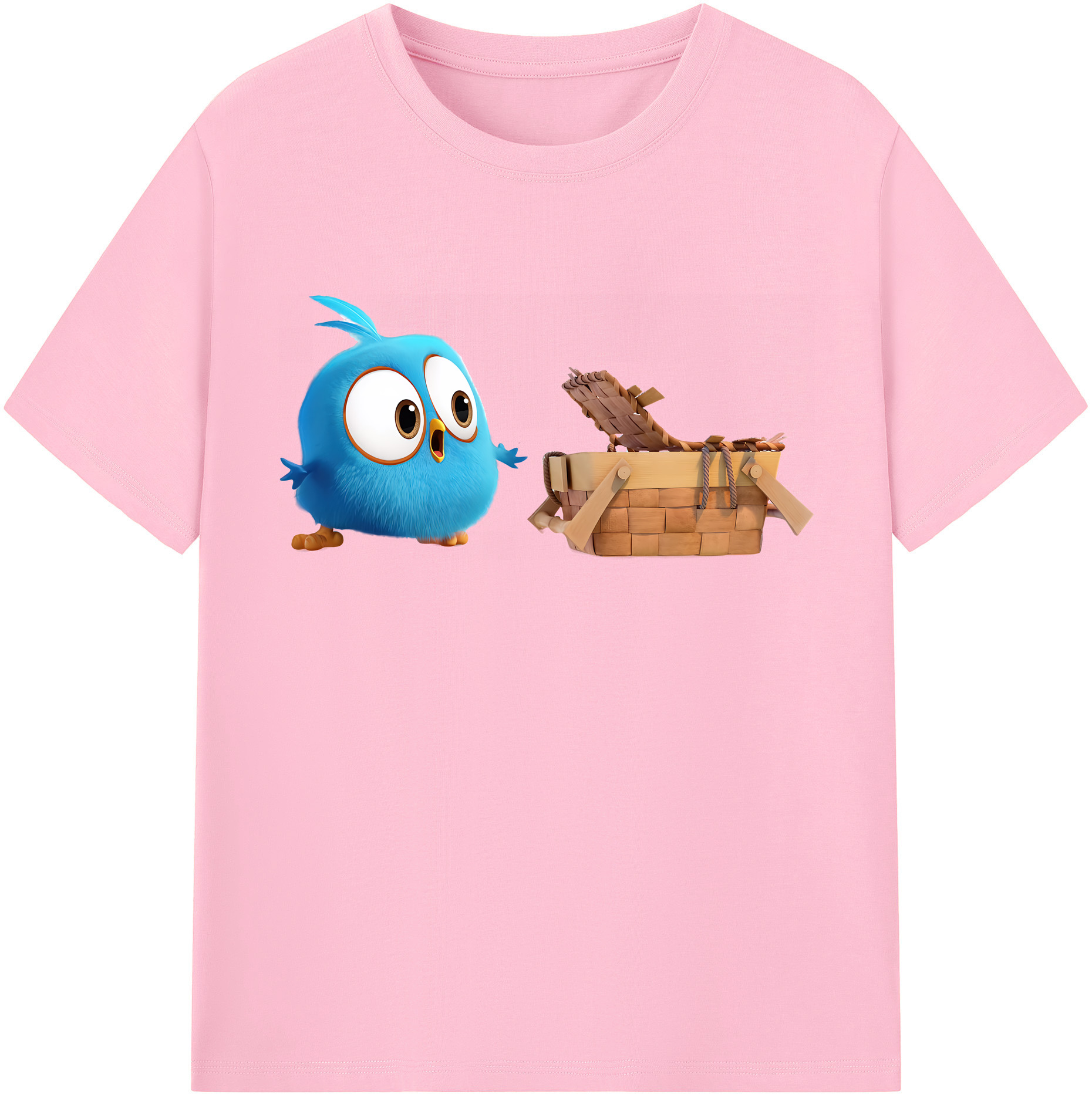 （画像用） Angry Birds アングリーバード 綿100％半袖Tシャツ（フロントプリント）