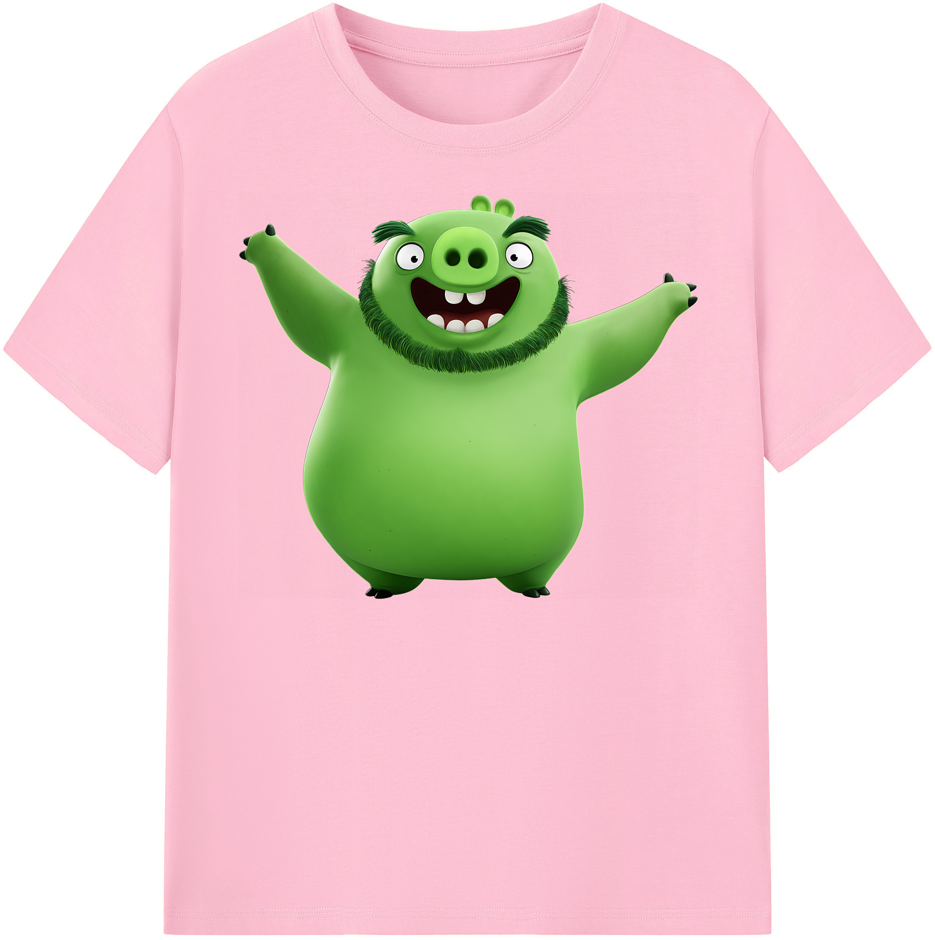 （画像用） Angry Birds アングリーバード 綿100％半袖Tシャツ（フロントプリント）