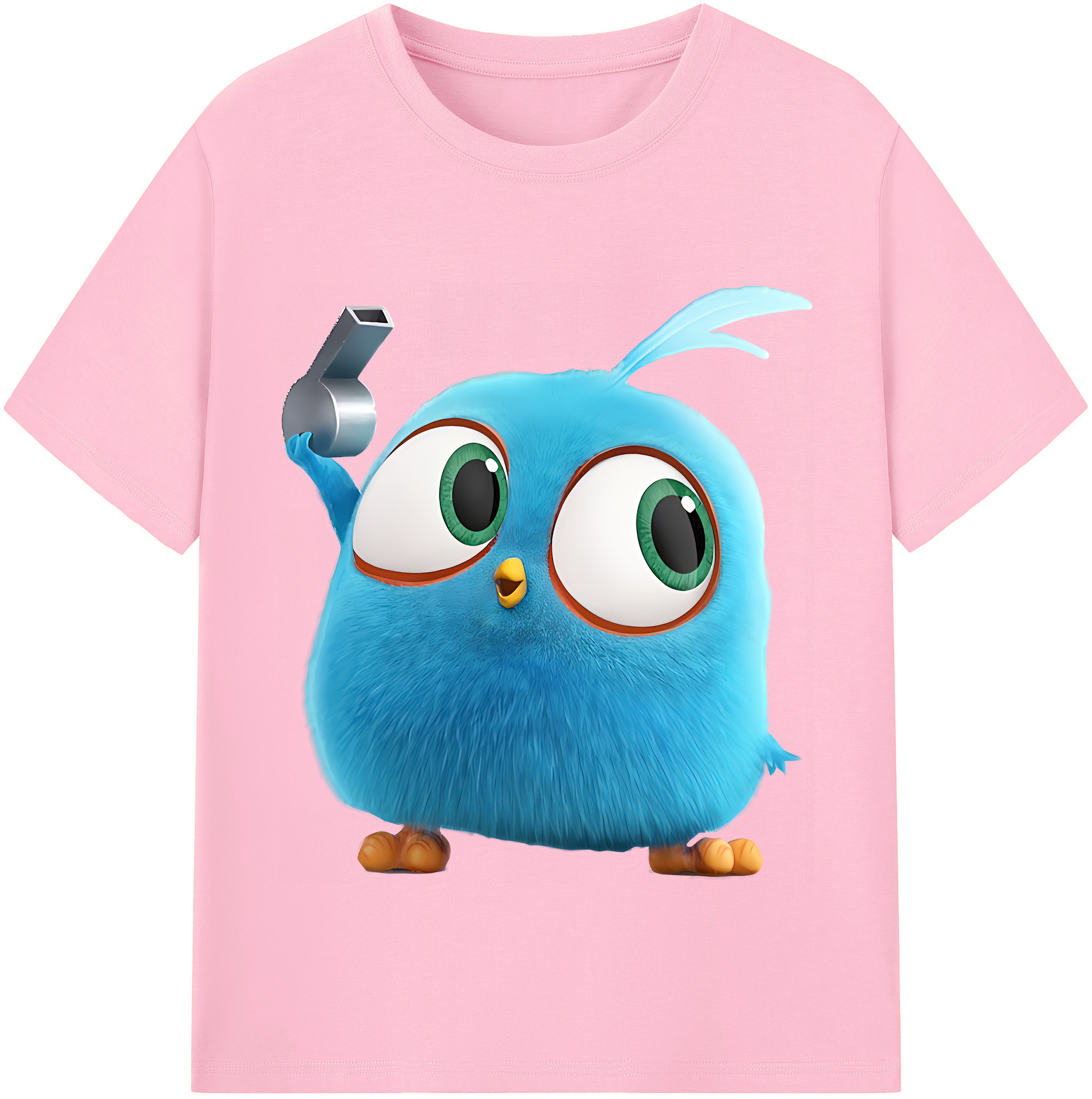（画像用） Angry Birds アングリーバード 綿100％半袖Tシャツ（フロントプリント）
