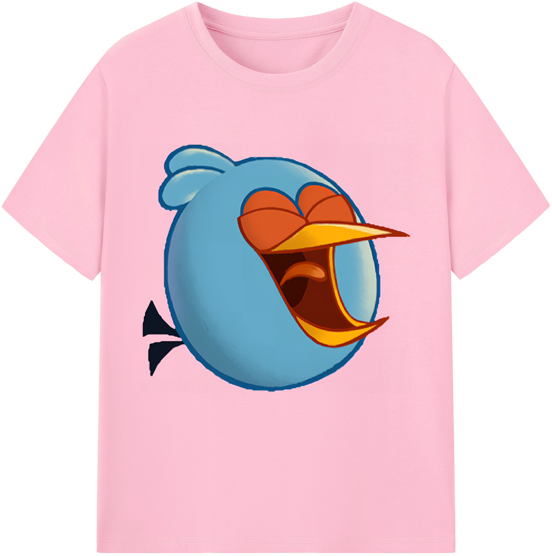 （画像用） Angry Birds アングリーバード 綿100％半袖Tシャツ（フロントプリント）