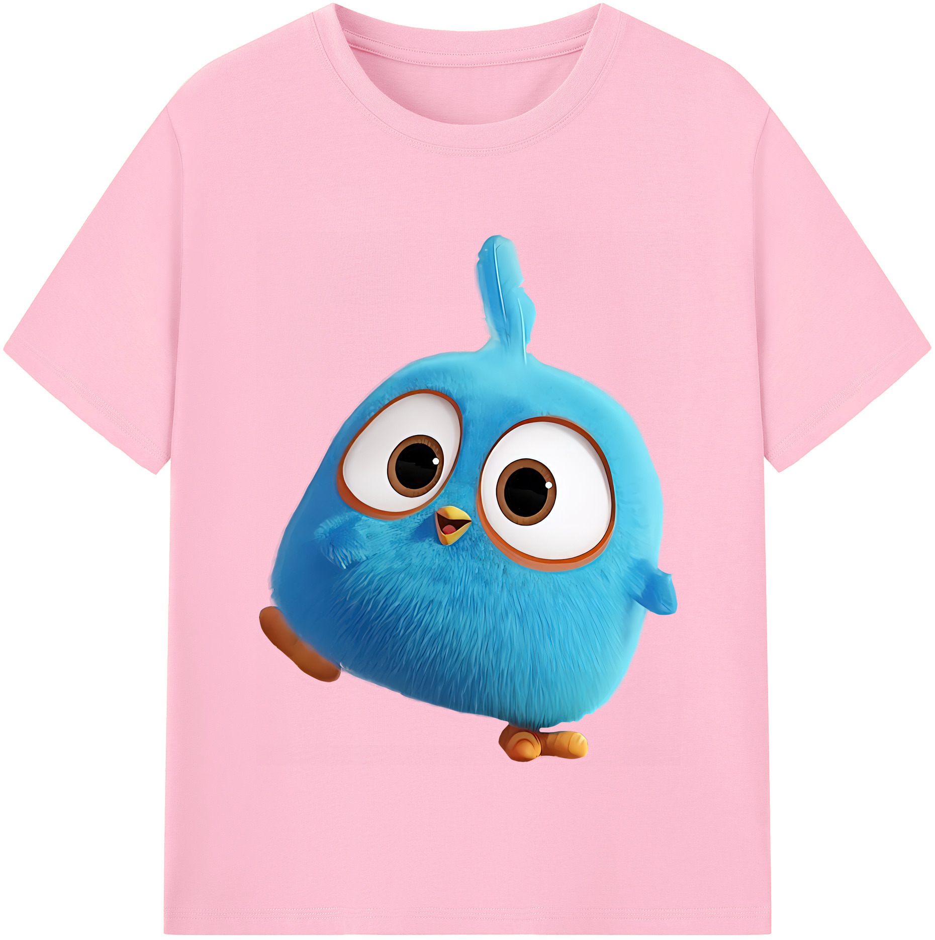 （画像用） Angry Birds アングリーバード 綿100％半袖Tシャツ（フロントプリント）