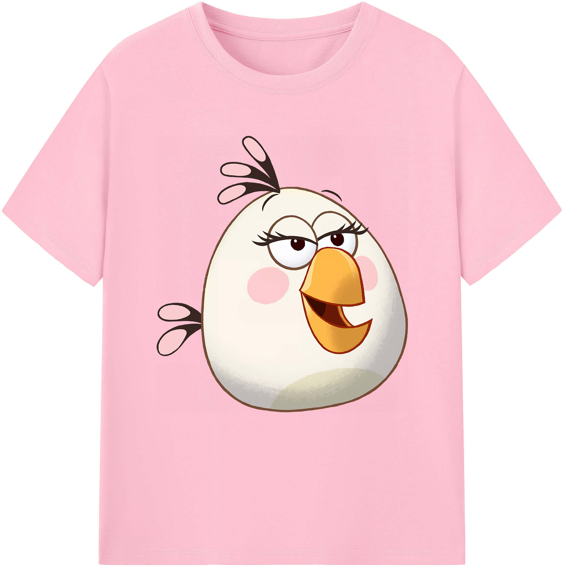（画像用） Angry Birds アングリーバード 綿100％半袖Tシャツ（フロントプリント）