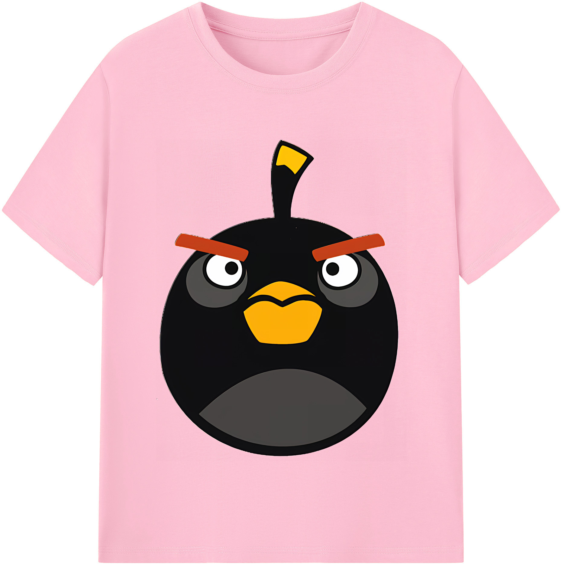 （画像用） Angry Birds アングリーバード 綿100％半袖Tシャツ（フロントプリント）