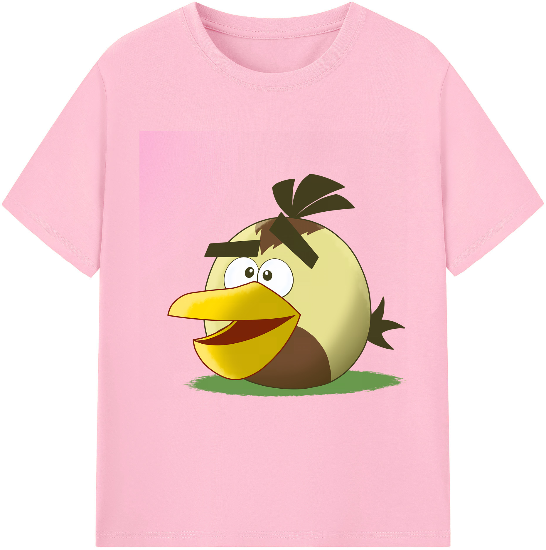 （画像用） Angry Birds アングリーバード 綿100％半袖Tシャツ（フロントプリント）
