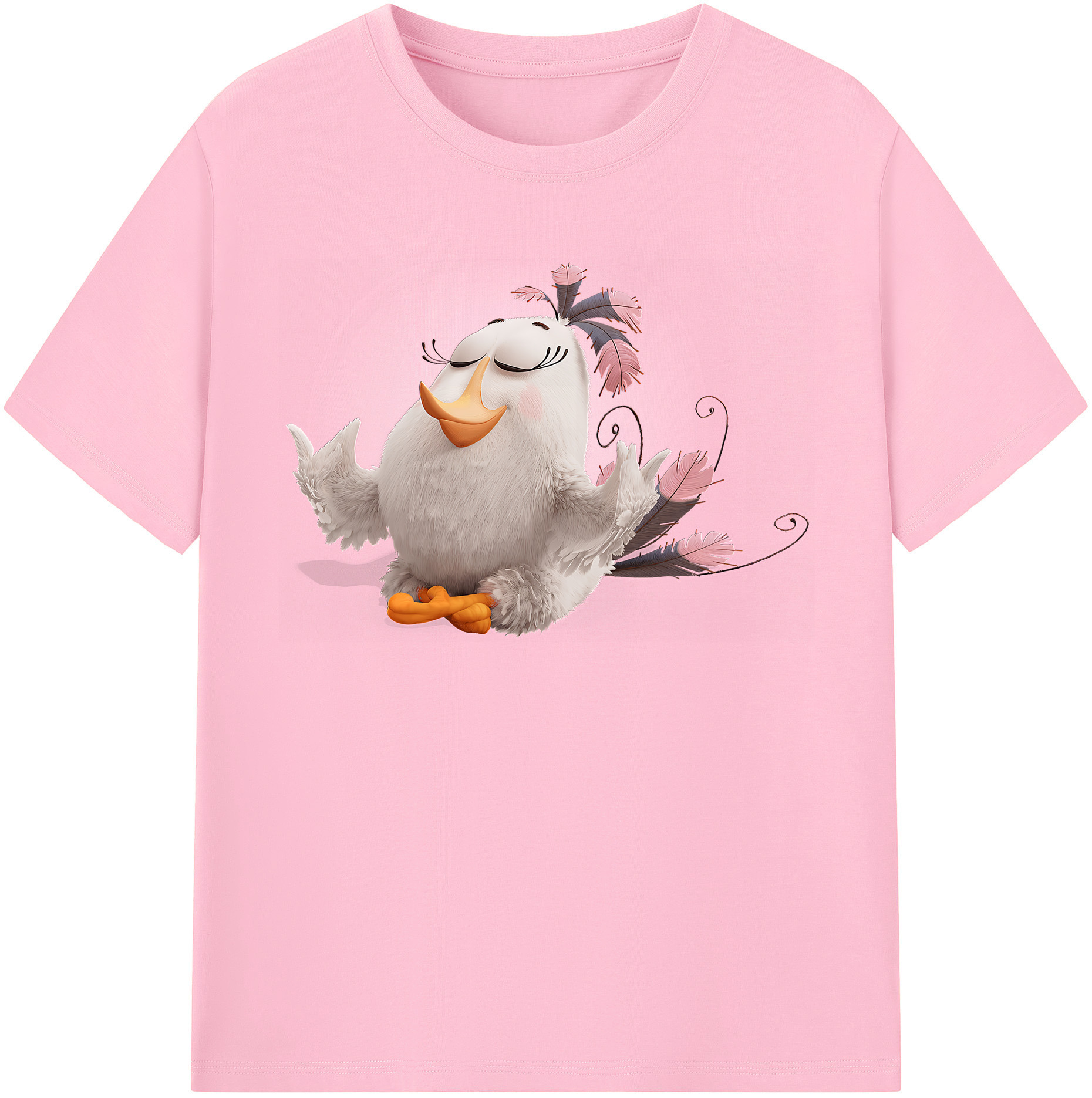 （画像用） Angry Birds アングリーバード 綿100％半袖Tシャツ（フロントプリント）