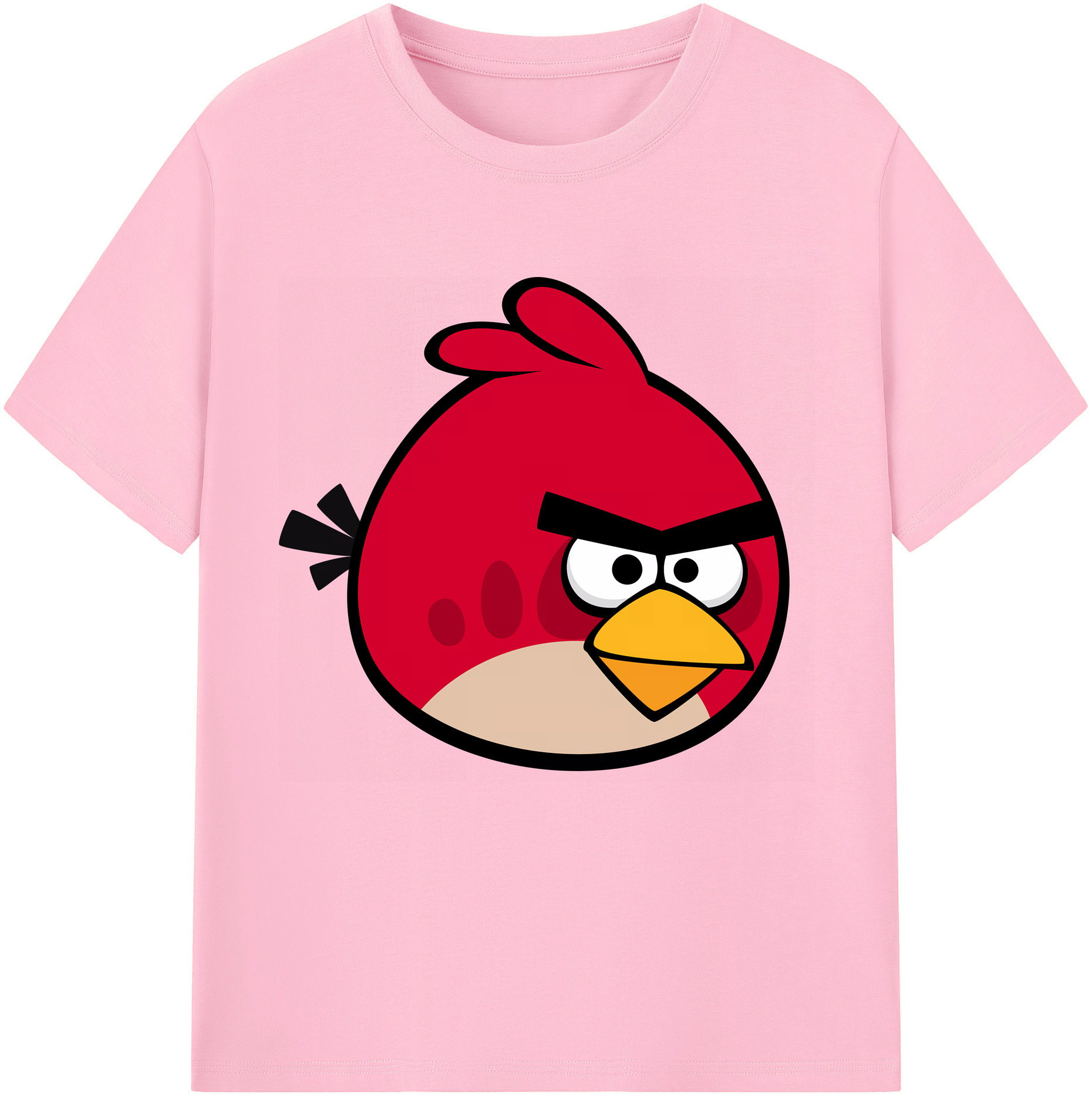 （画像用） Angry Birds アングリーバード 綿100％半袖Tシャツ（フロントプリント）