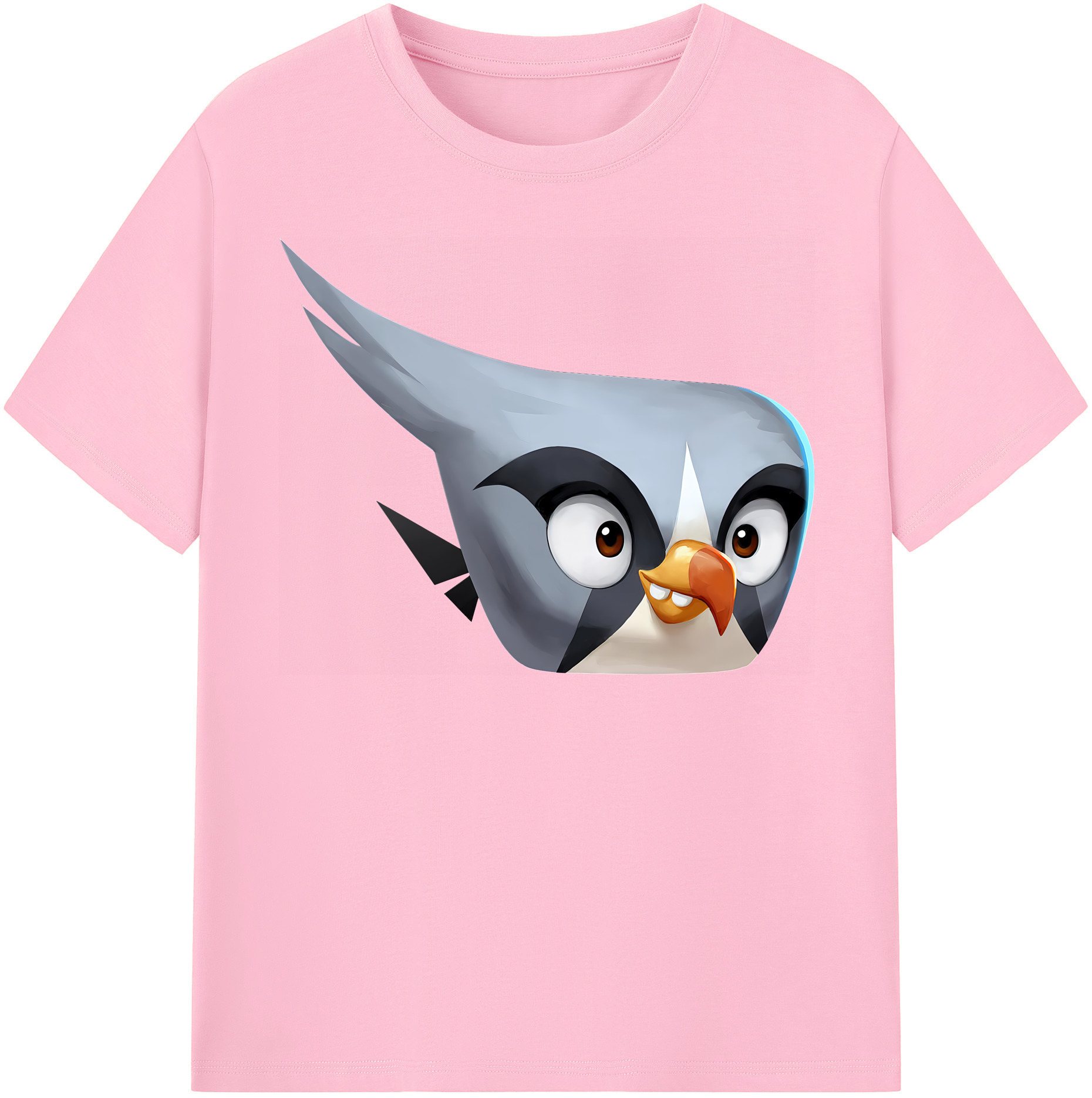 （画像用） Angry Birds アングリーバード 綿100％半袖Tシャツ（フロントプリント）