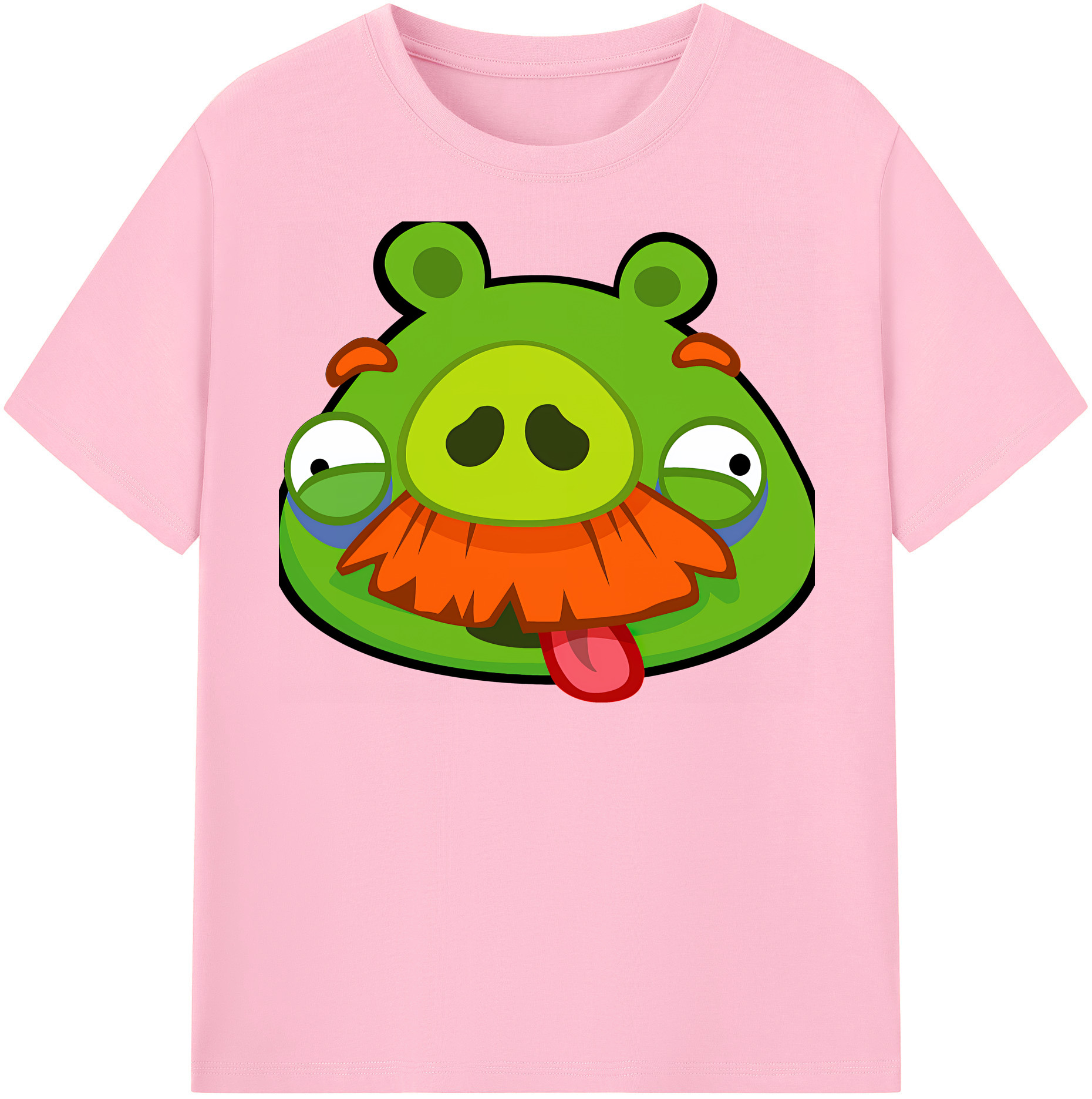 （画像用） Angry Birds アングリーバード 綿100％半袖Tシャツ（フロントプリント）