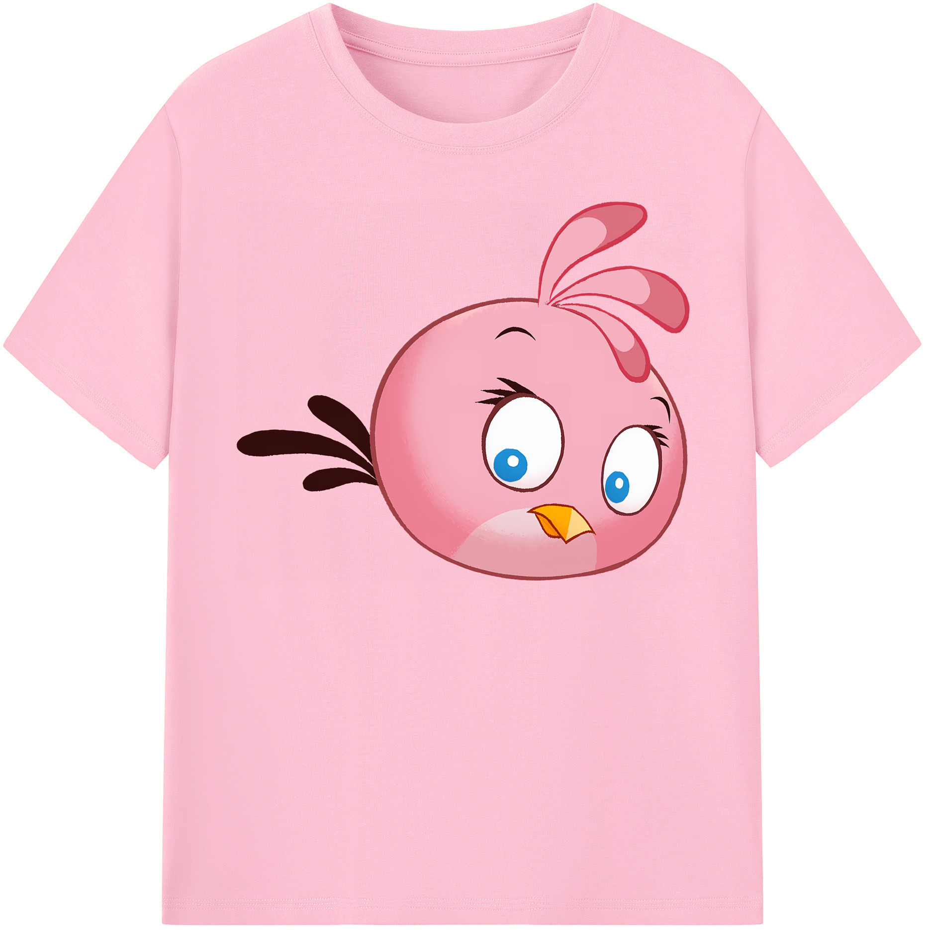 （画像用） Angry Birds アングリーバード 綿100％半袖Tシャツ（フロントプリント）