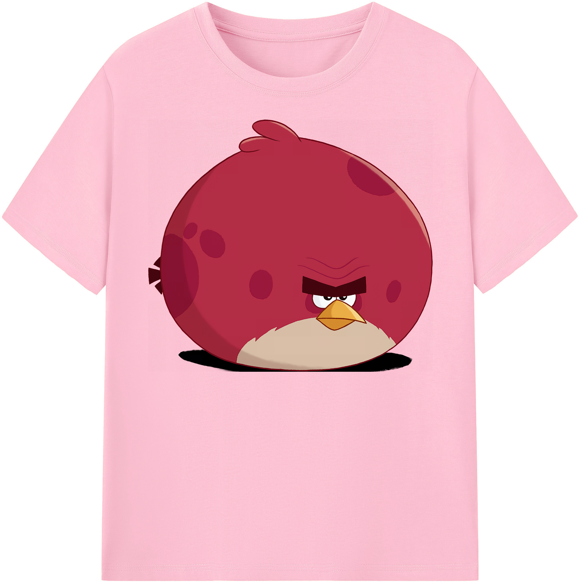 （画像用） Angry Birds アングリーバード 綿100％半袖Tシャツ（フロントプリント）