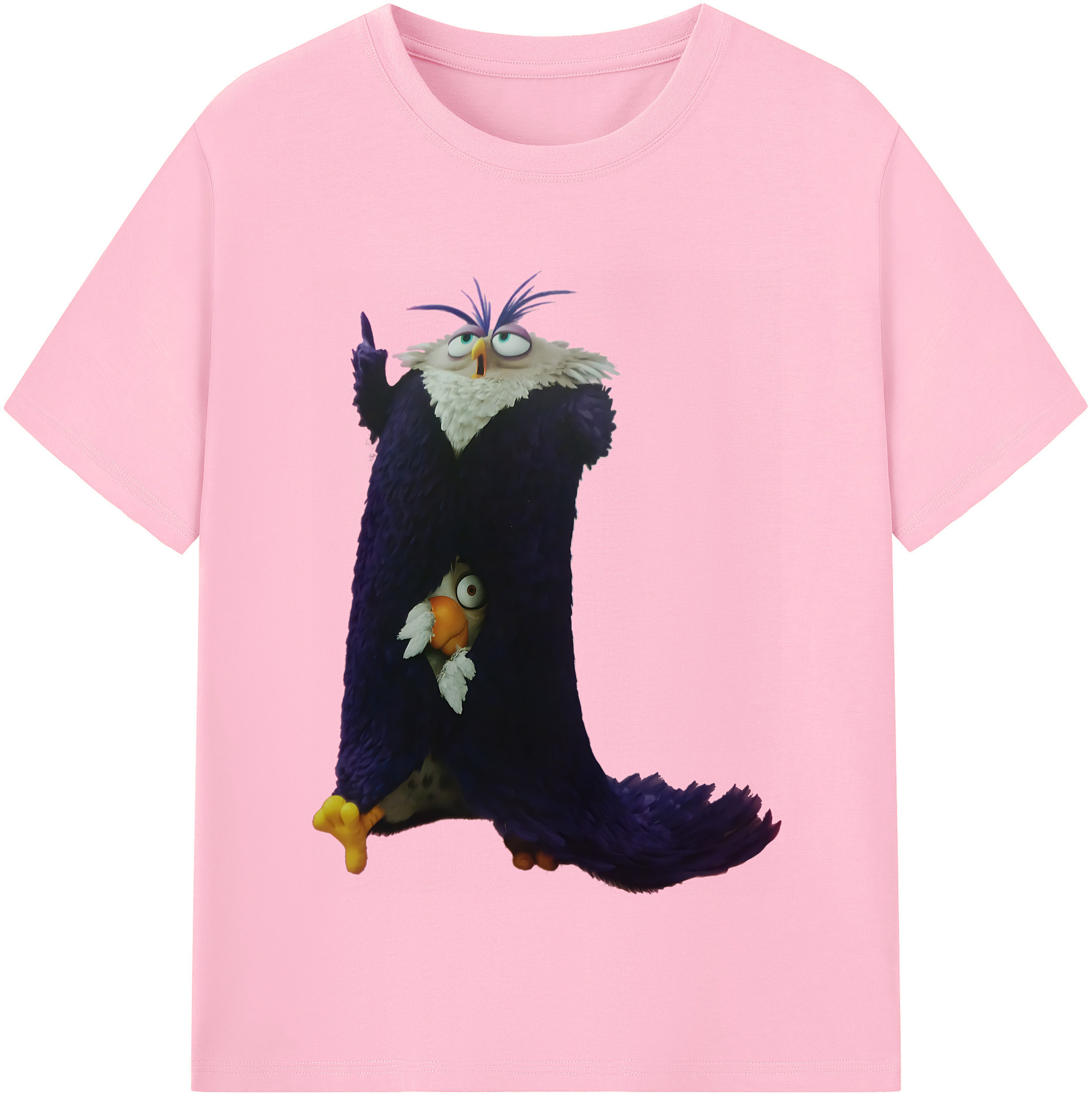 （画像用） Angry Birds アングリーバード 綿100％半袖Tシャツ（フロントプリント）
