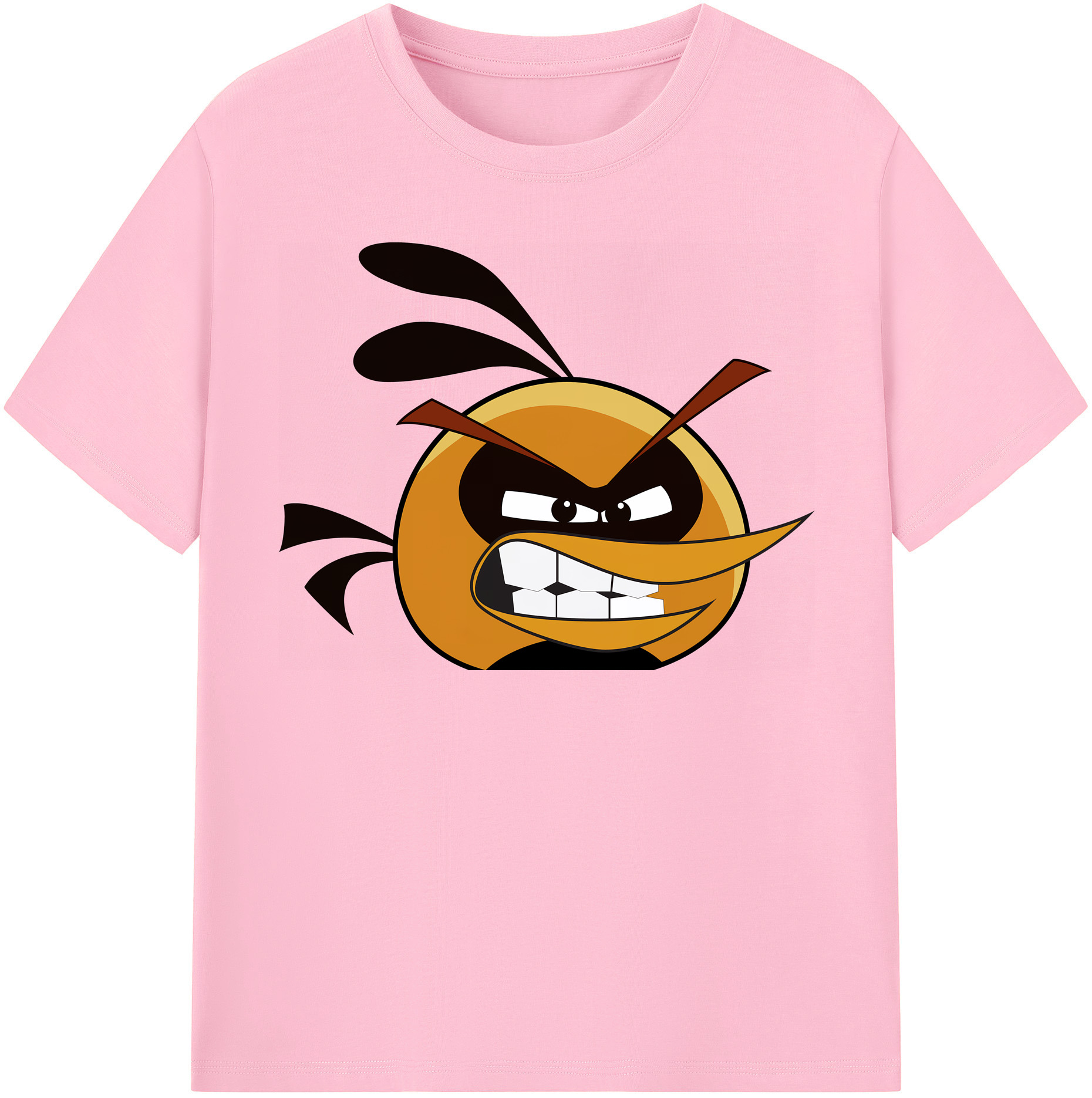 （画像用） Angry Birds アングリーバード 綿100％半袖Tシャツ（フロントプリント）