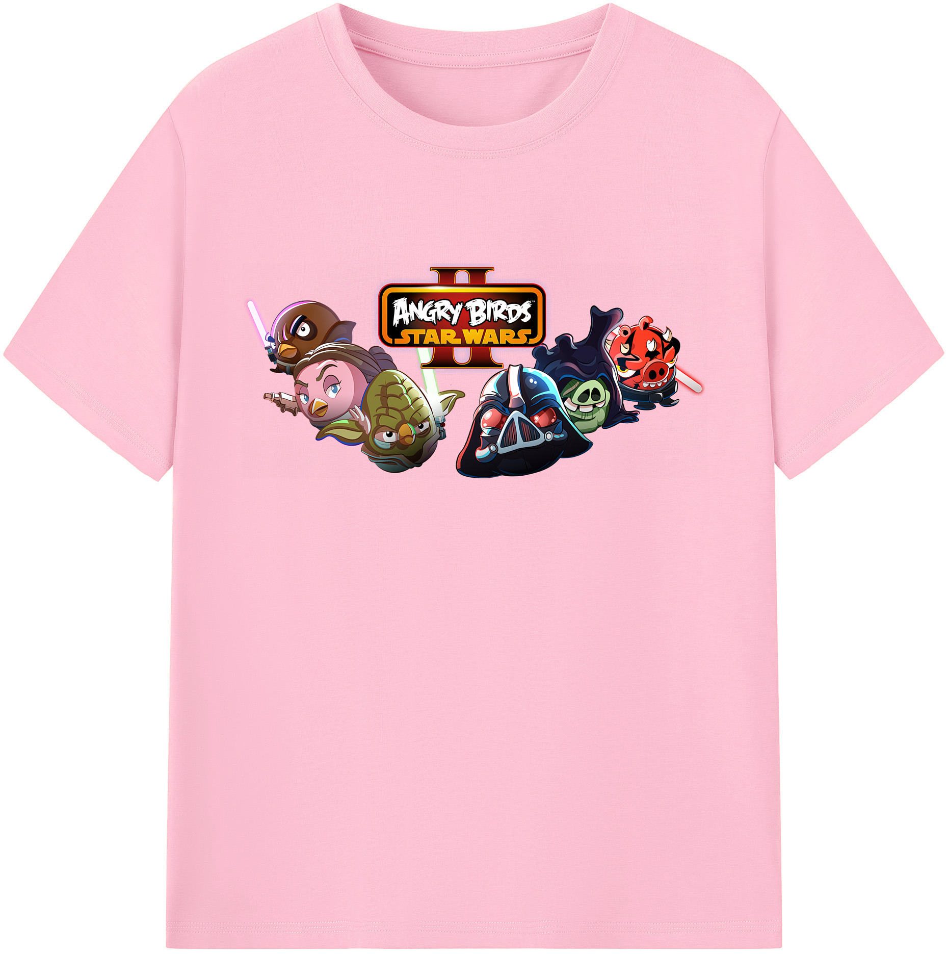 （画像用） Angry Birds アングリーバード 綿100％半袖Tシャツ（フロントプリント）