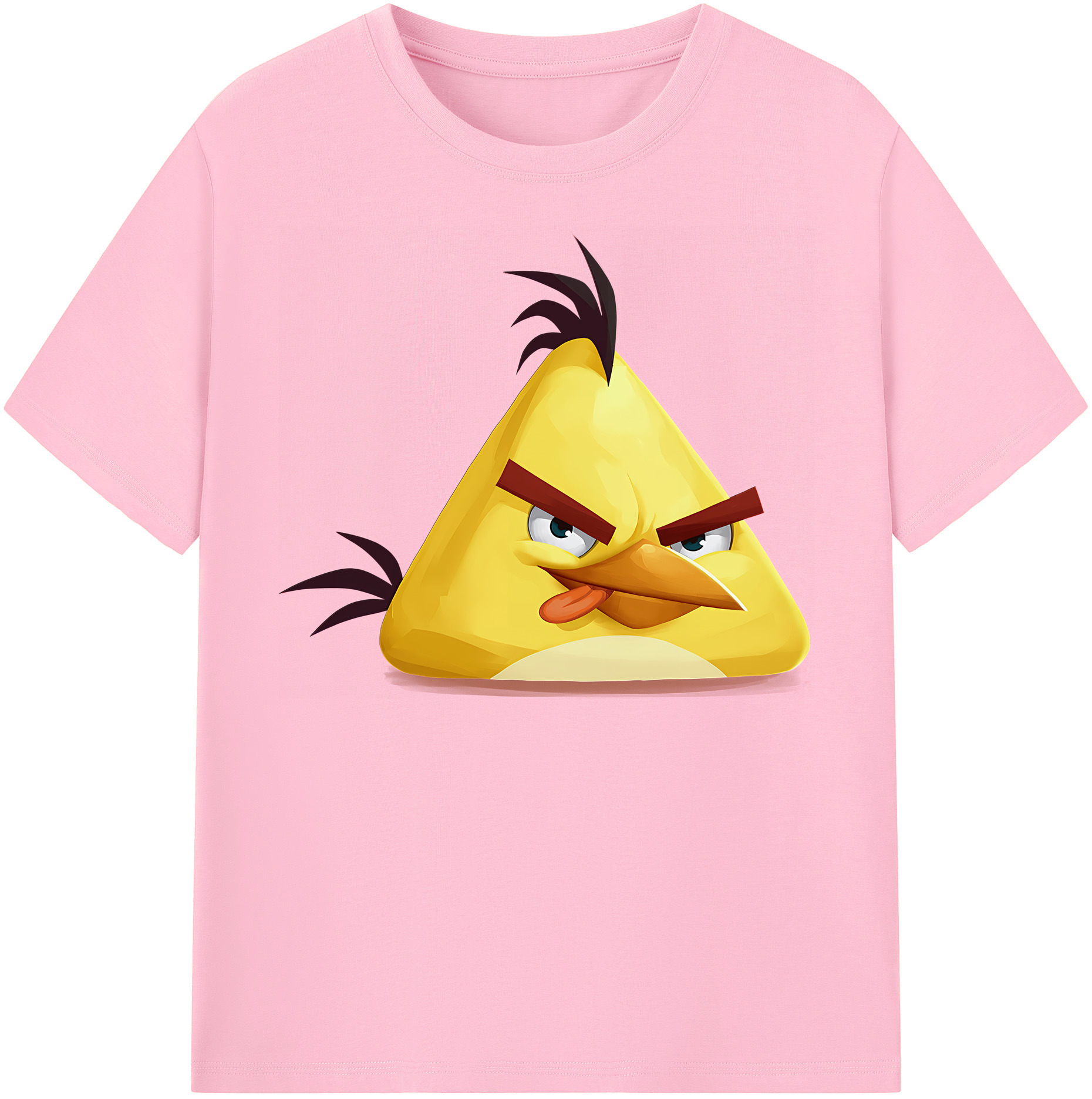 （画像用） Angry Birds アングリーバード 綿100％半袖Tシャツ（フロントプリント）