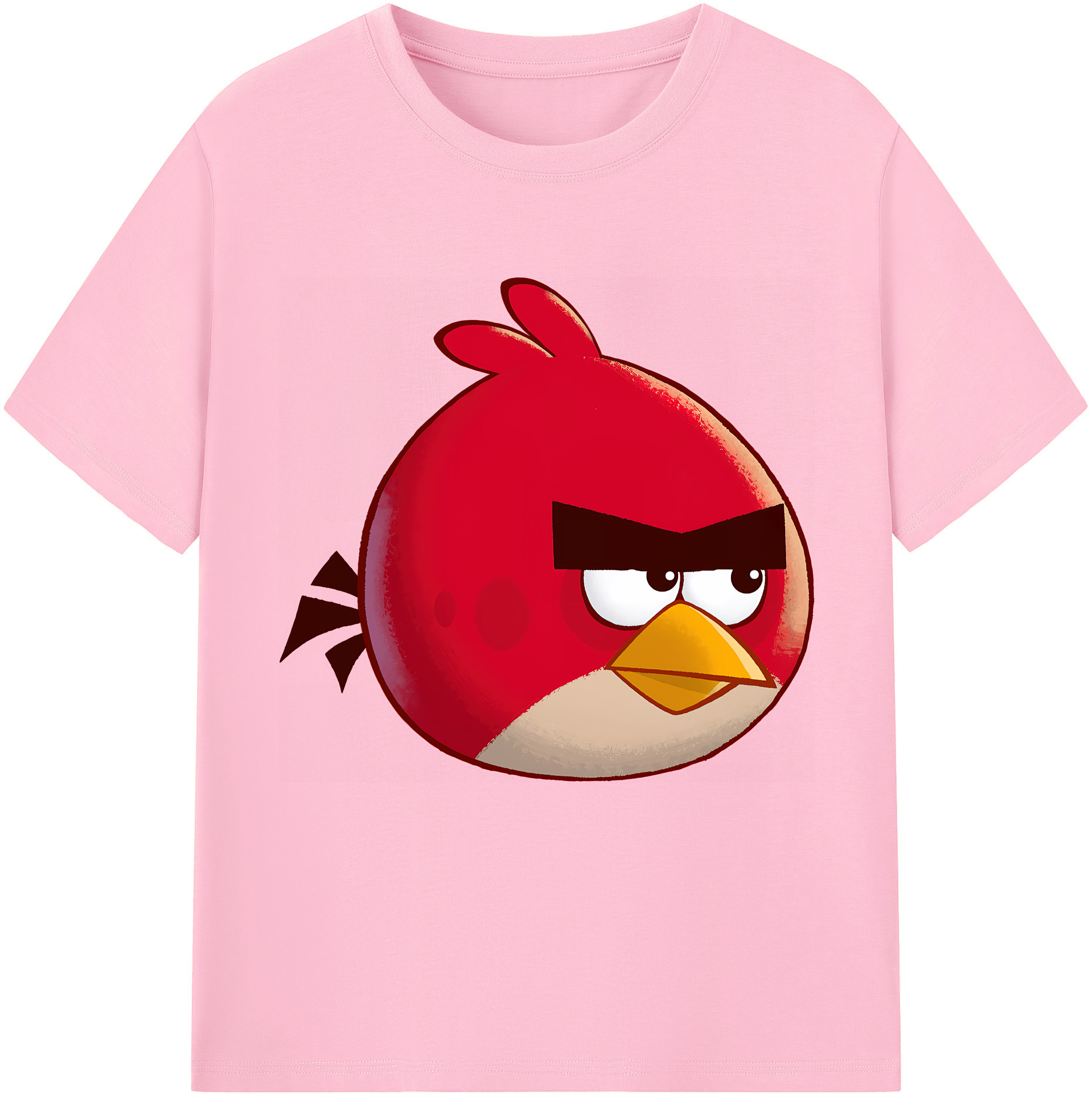 （画像用） Angry Birds アングリーバード 綿100％半袖Tシャツ（フロントプリント）