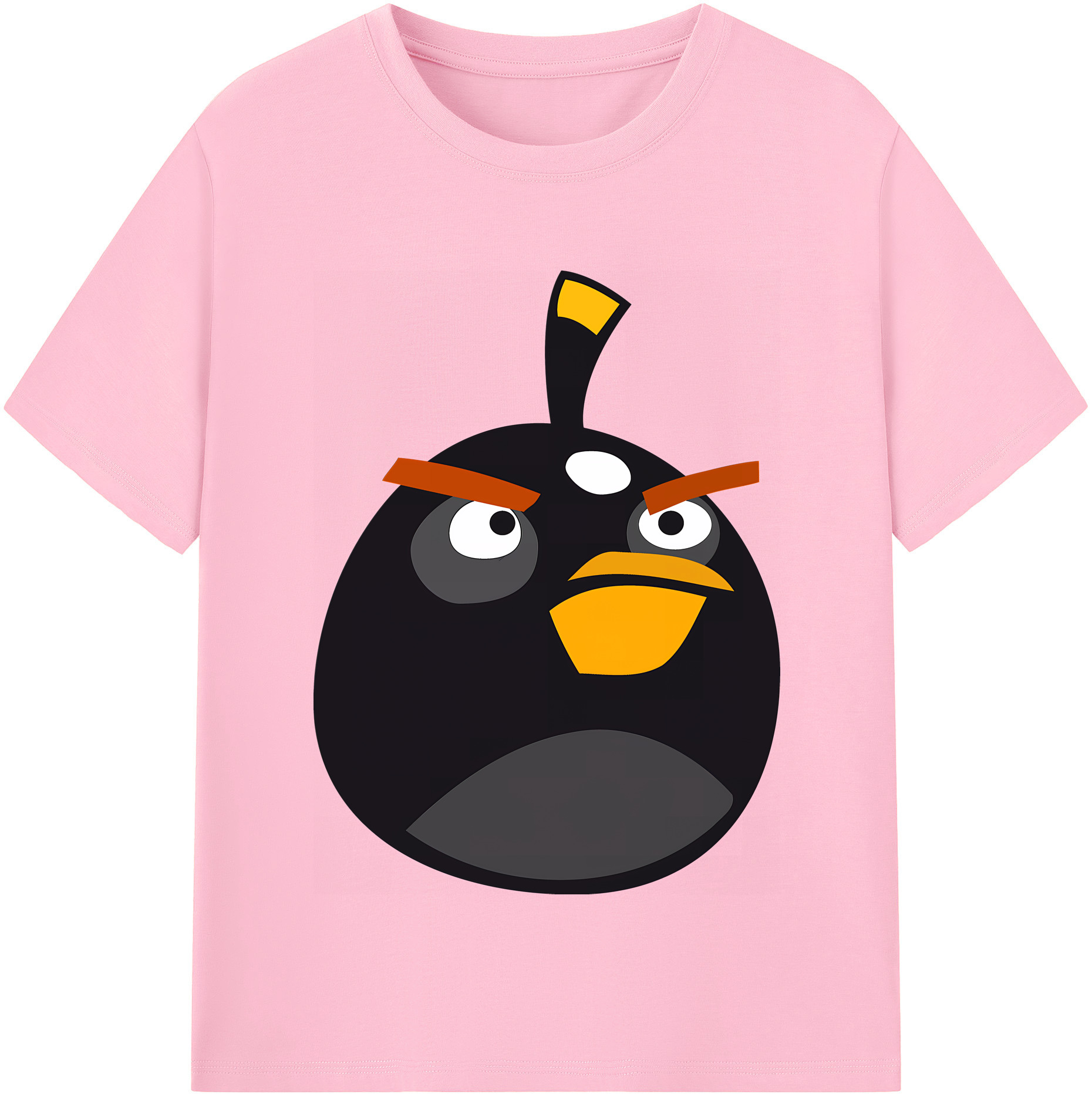 （画像用） Angry Birds アングリーバード 綿100％半袖Tシャツ（フロントプリント）