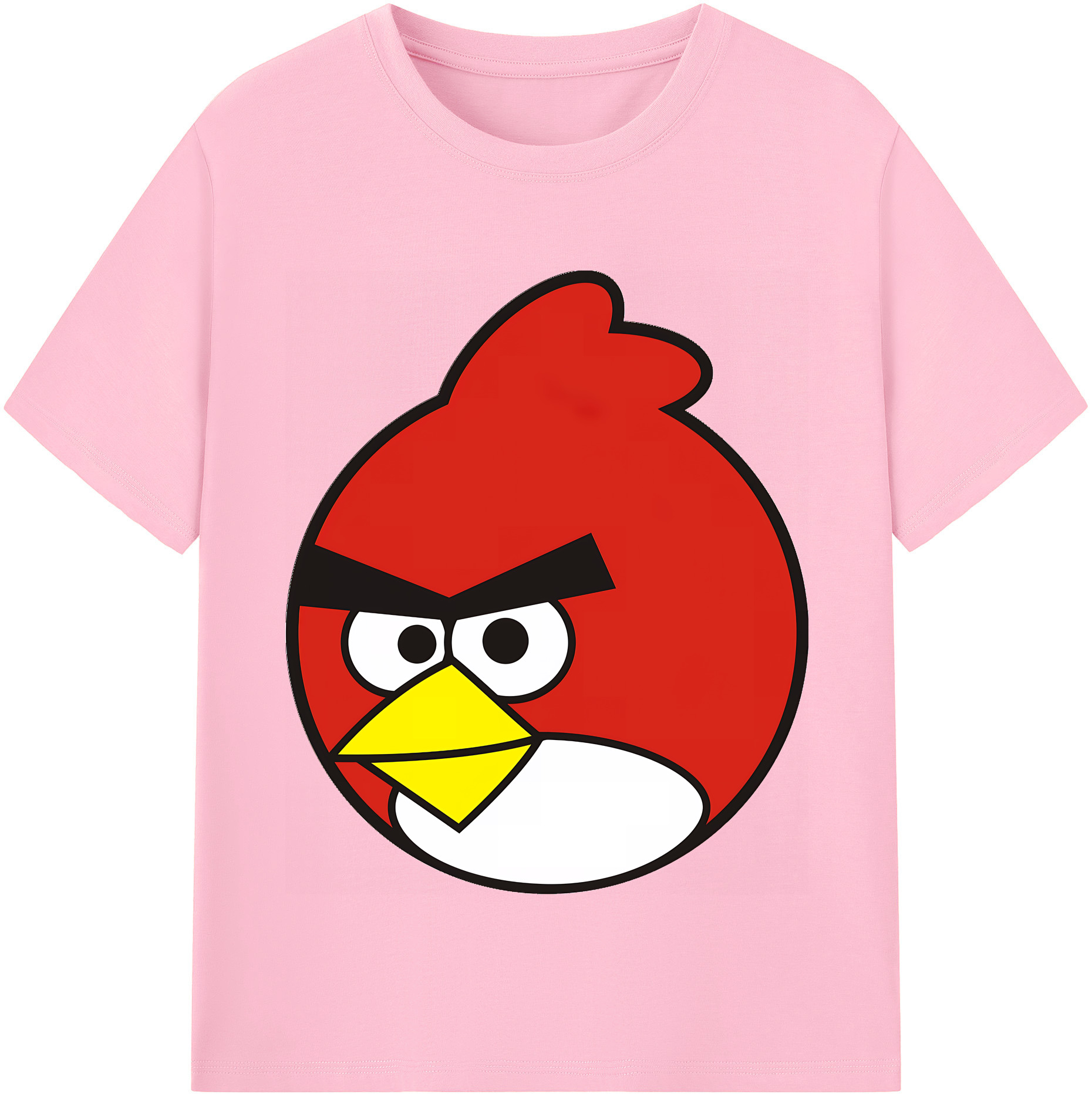 （画像用） Angry Birds アングリーバード 綿100％半袖Tシャツ（フロントプリント）