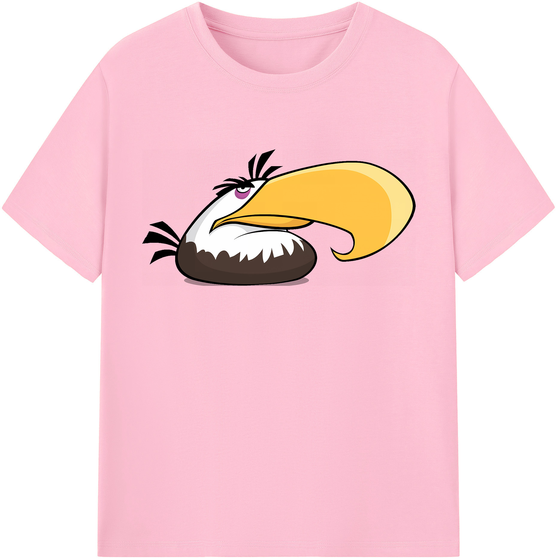 （画像用） Angry Birds アングリーバード 綿100％半袖Tシャツ（フロントプリント）