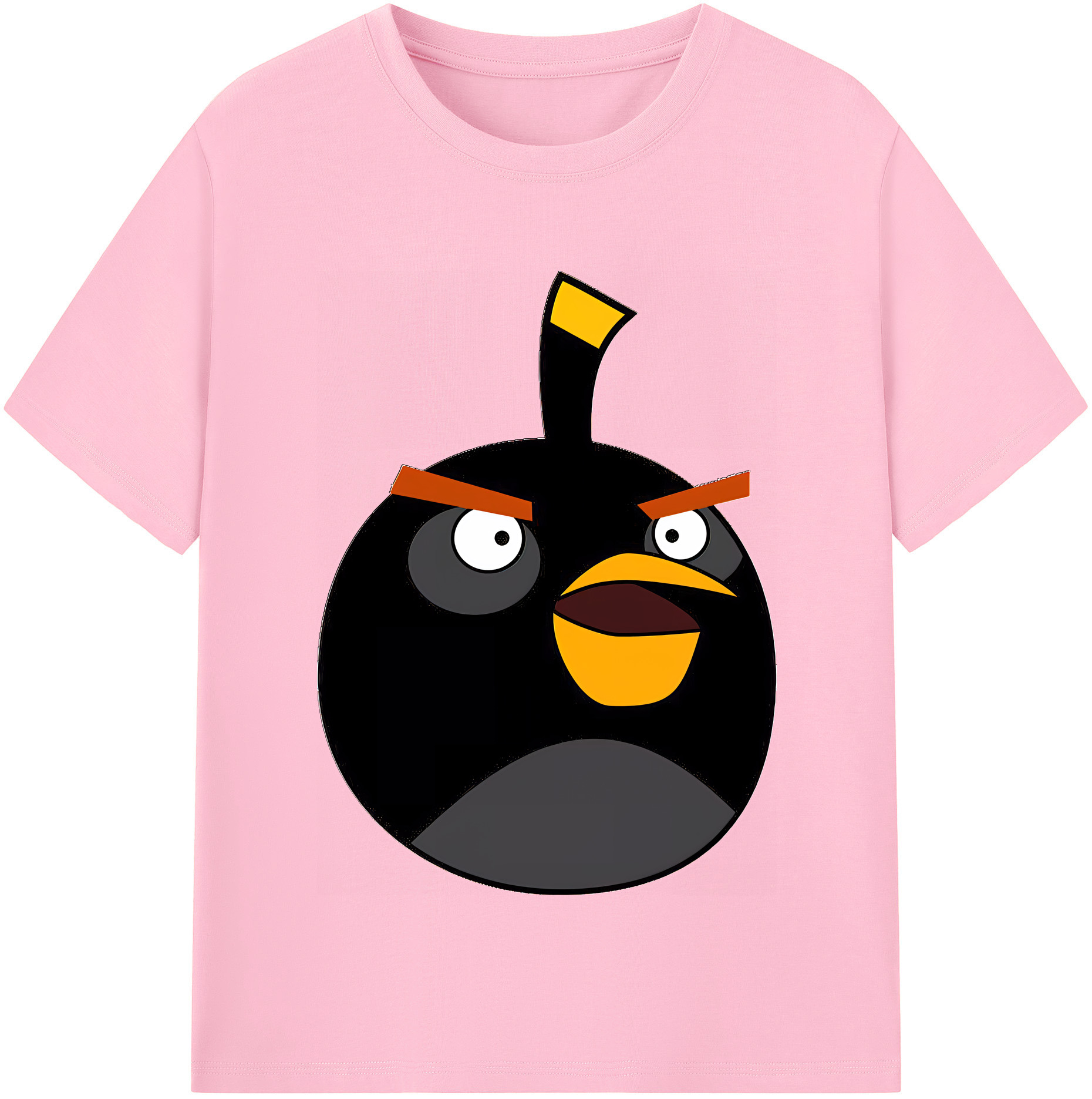 （画像用） Angry Birds アングリーバード 綿100％半袖Tシャツ（フロントプリント）