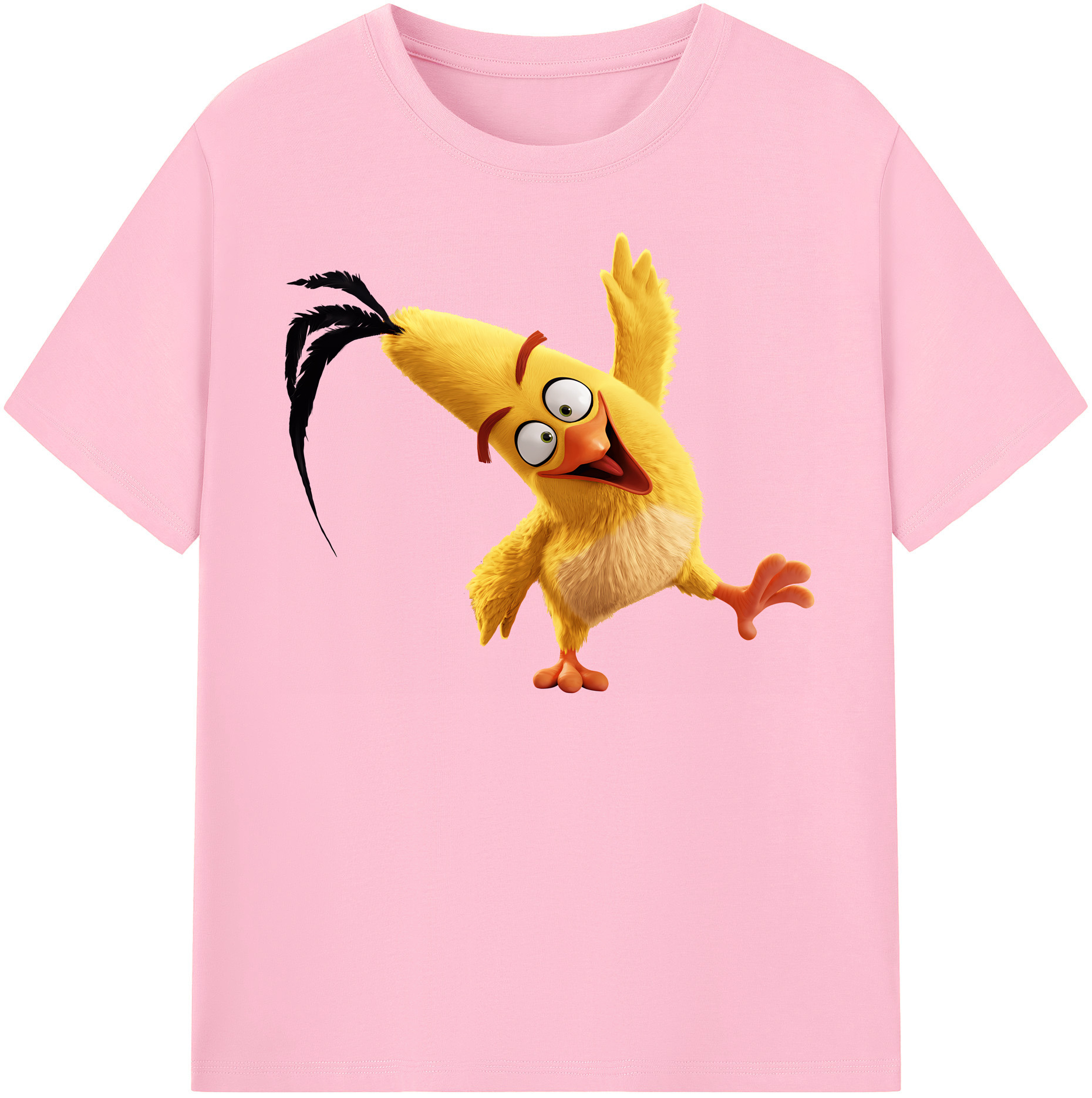 （画像用） Angry Birds アングリーバード 綿100％半袖Tシャツ（フロントプリント）