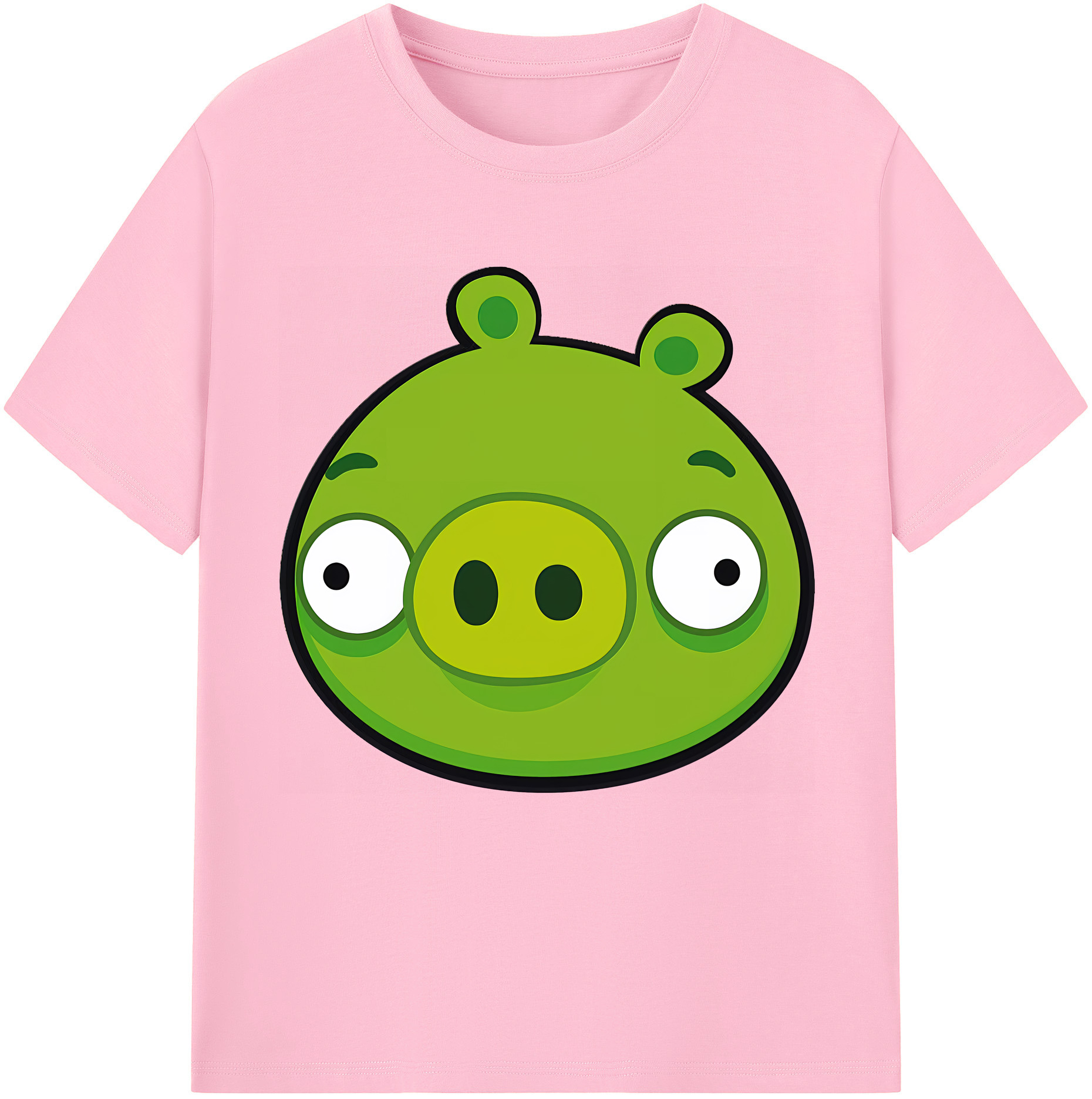 （画像用） Angry Birds アングリーバード 綿100％半袖Tシャツ（フロントプリント）