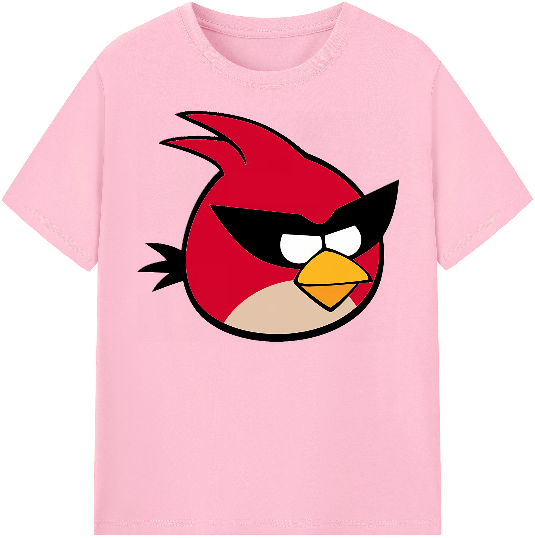 （画像用） Angry Birds アングリーバード 綿100％半袖Tシャツ（フロントプリント）