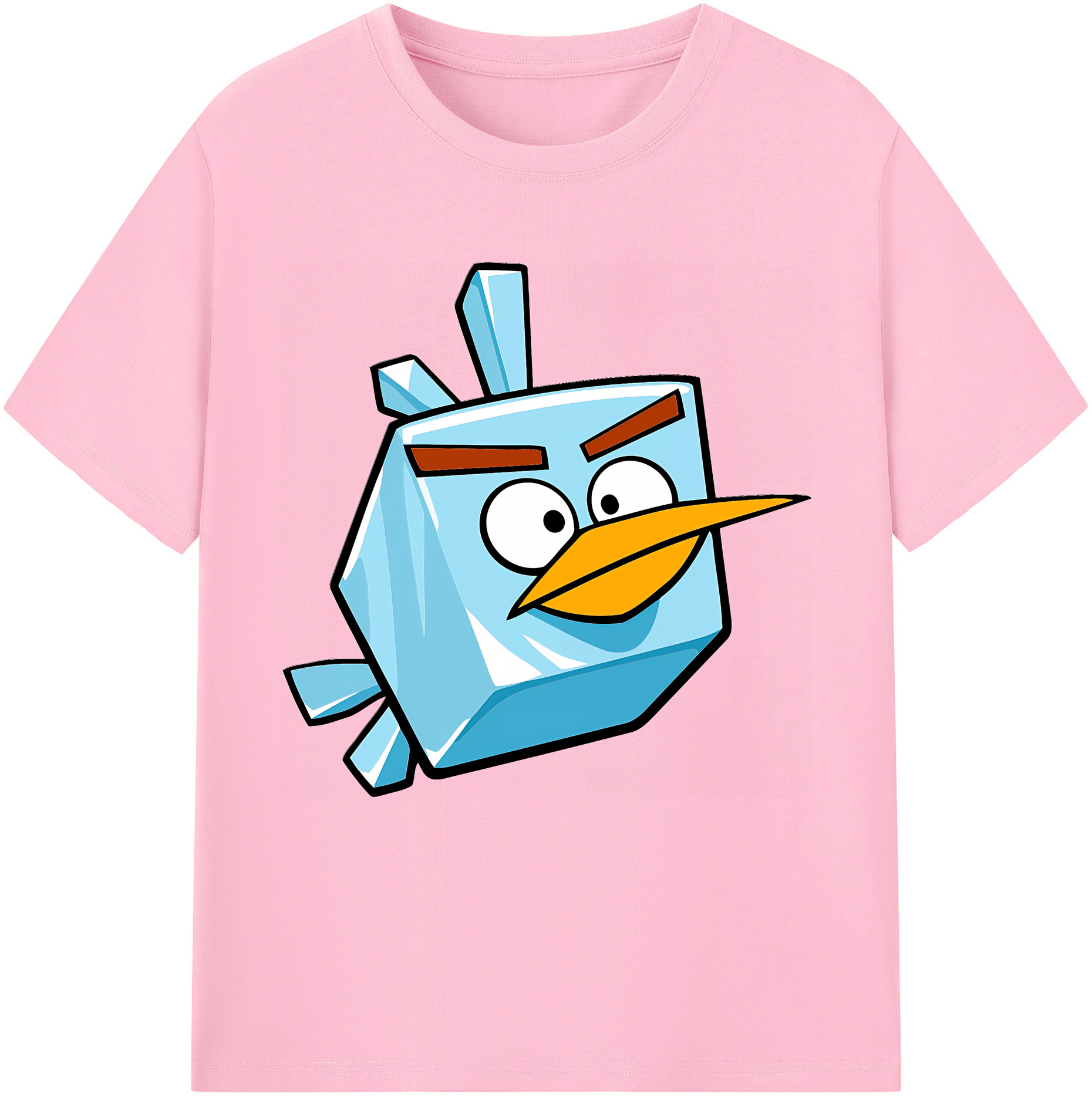 （画像用） Angry Birds アングリーバード 綿100％半袖Tシャツ（フロントプリント）