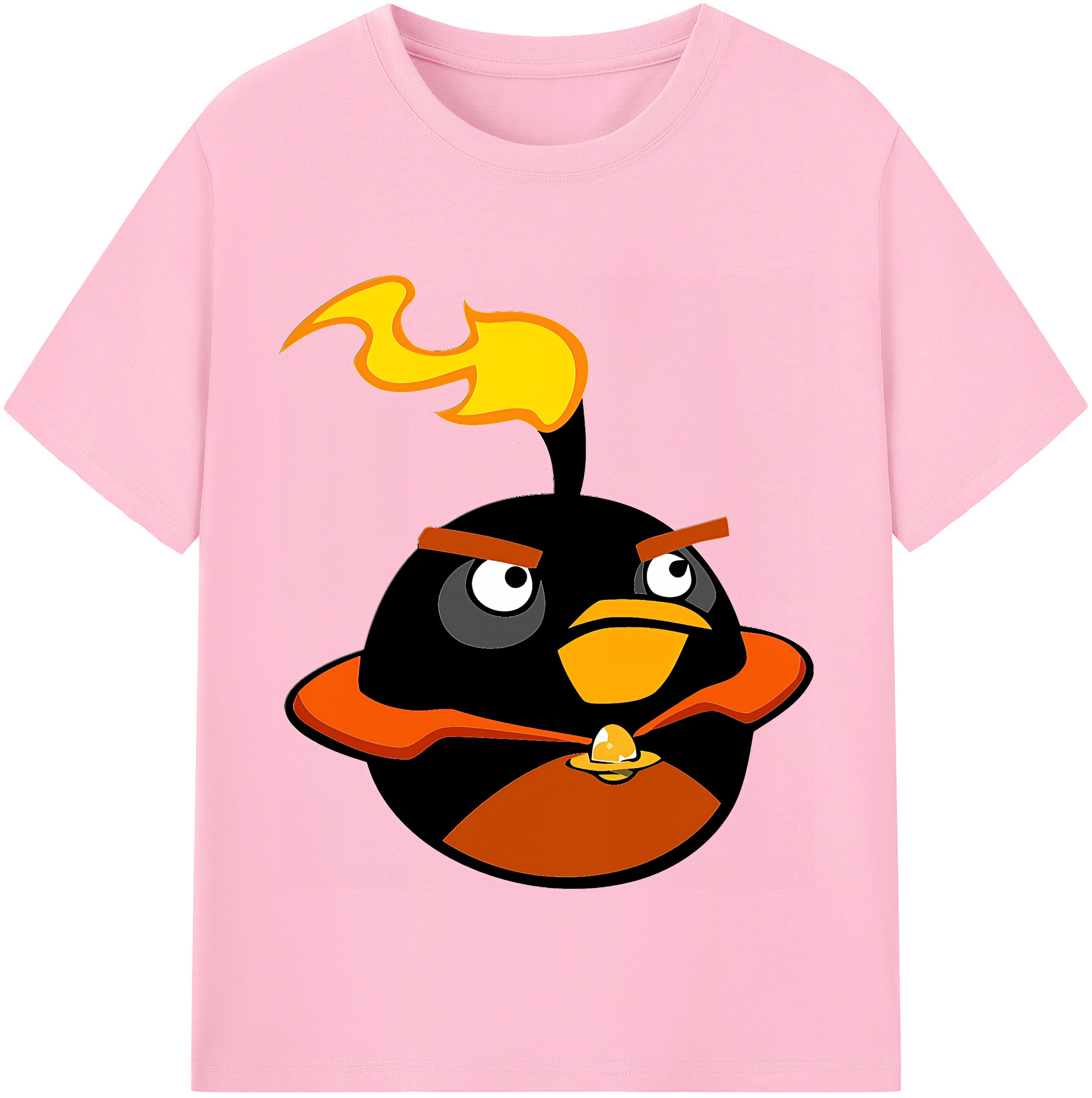 （画像用） Angry Birds アングリーバード 綿100％半袖Tシャツ（フロントプリント）