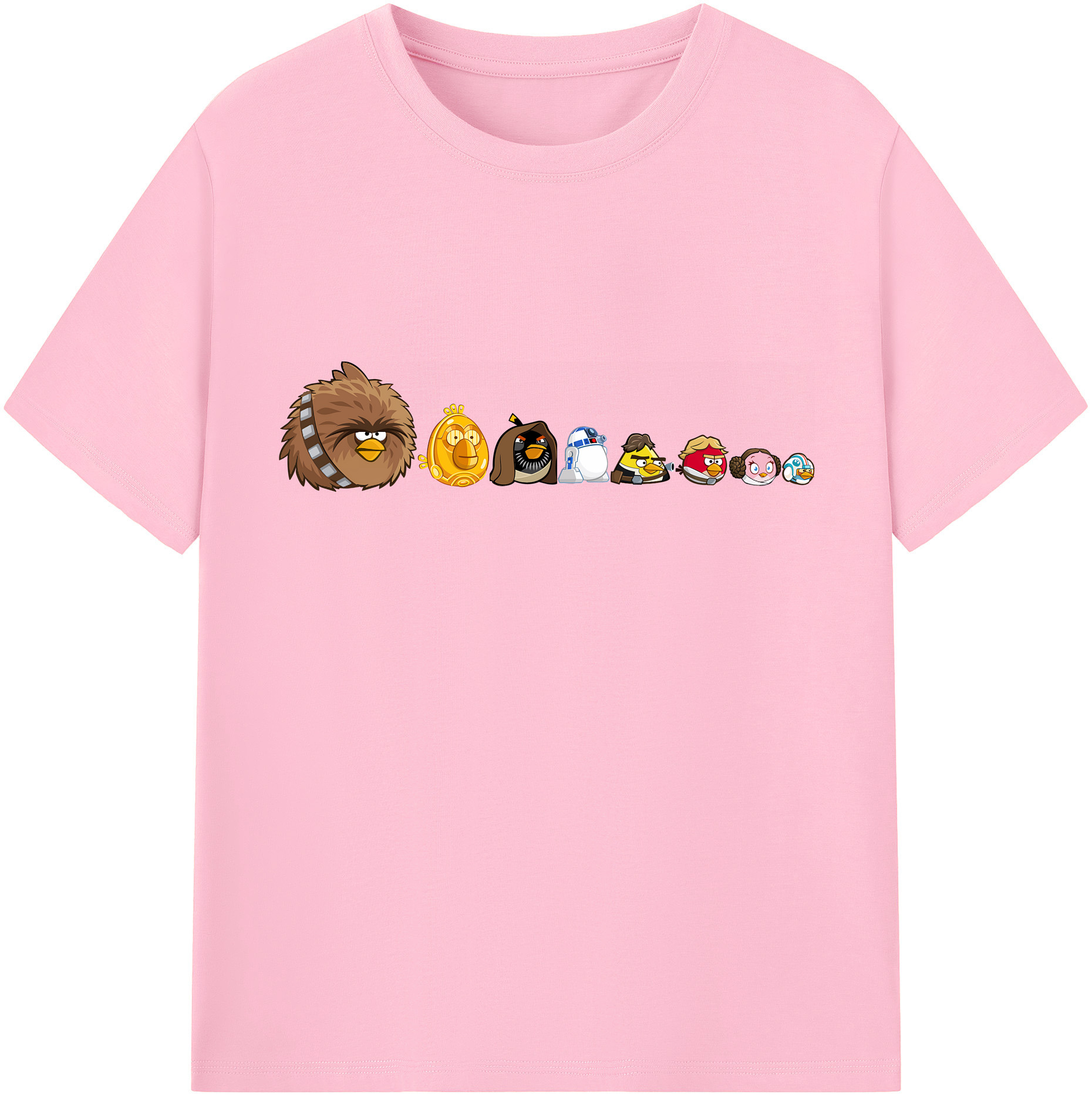 （画像用） Angry Birds アングリーバード 綿100％半袖Tシャツ（フロントプリント）