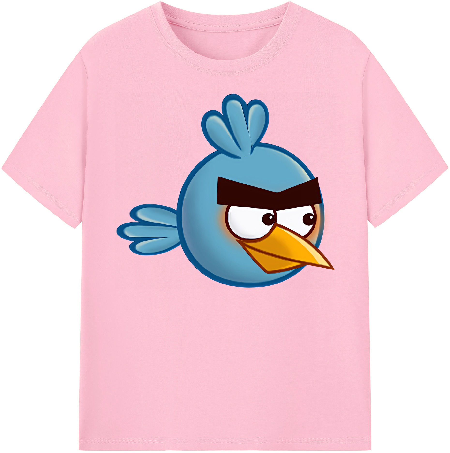 （画像用） Angry Birds アングリーバード 綿100％半袖Tシャツ（フロントプリント）