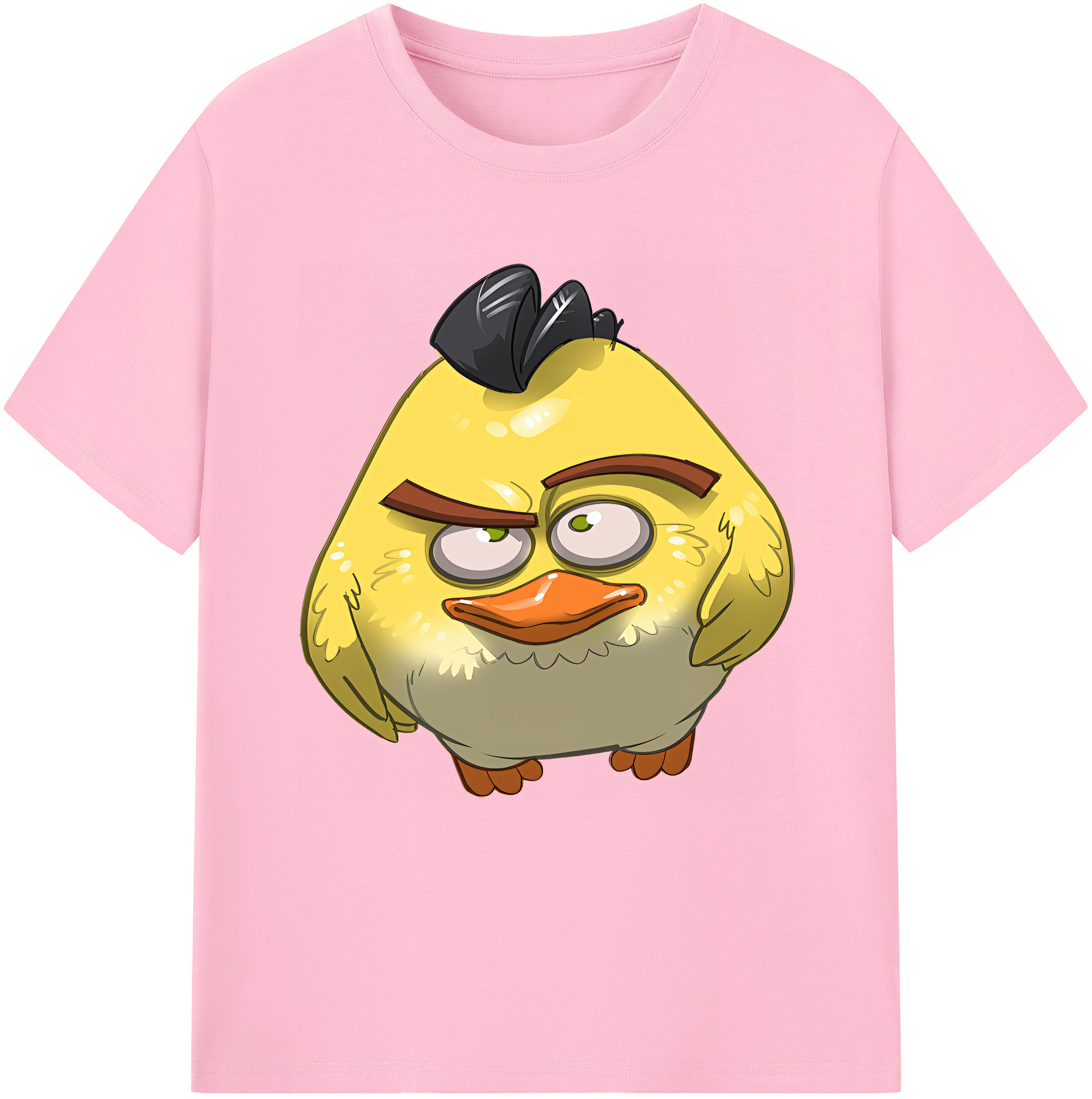 （画像用） Angry Birds アングリーバード 綿100％半袖Tシャツ（フロントプリント）