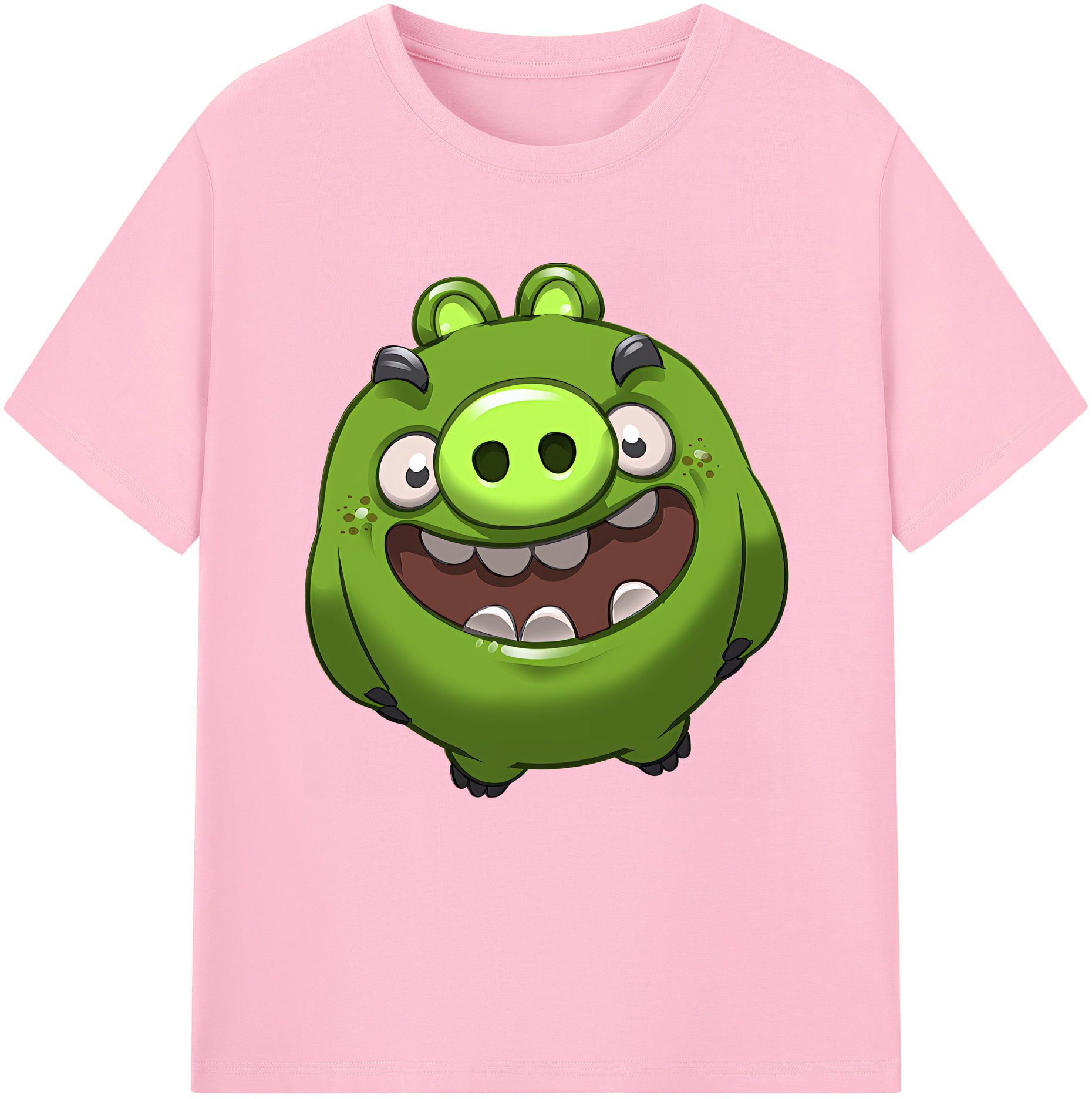 （画像用） Angry Birds アングリーバード 綿100％半袖Tシャツ（フロントプリント）
