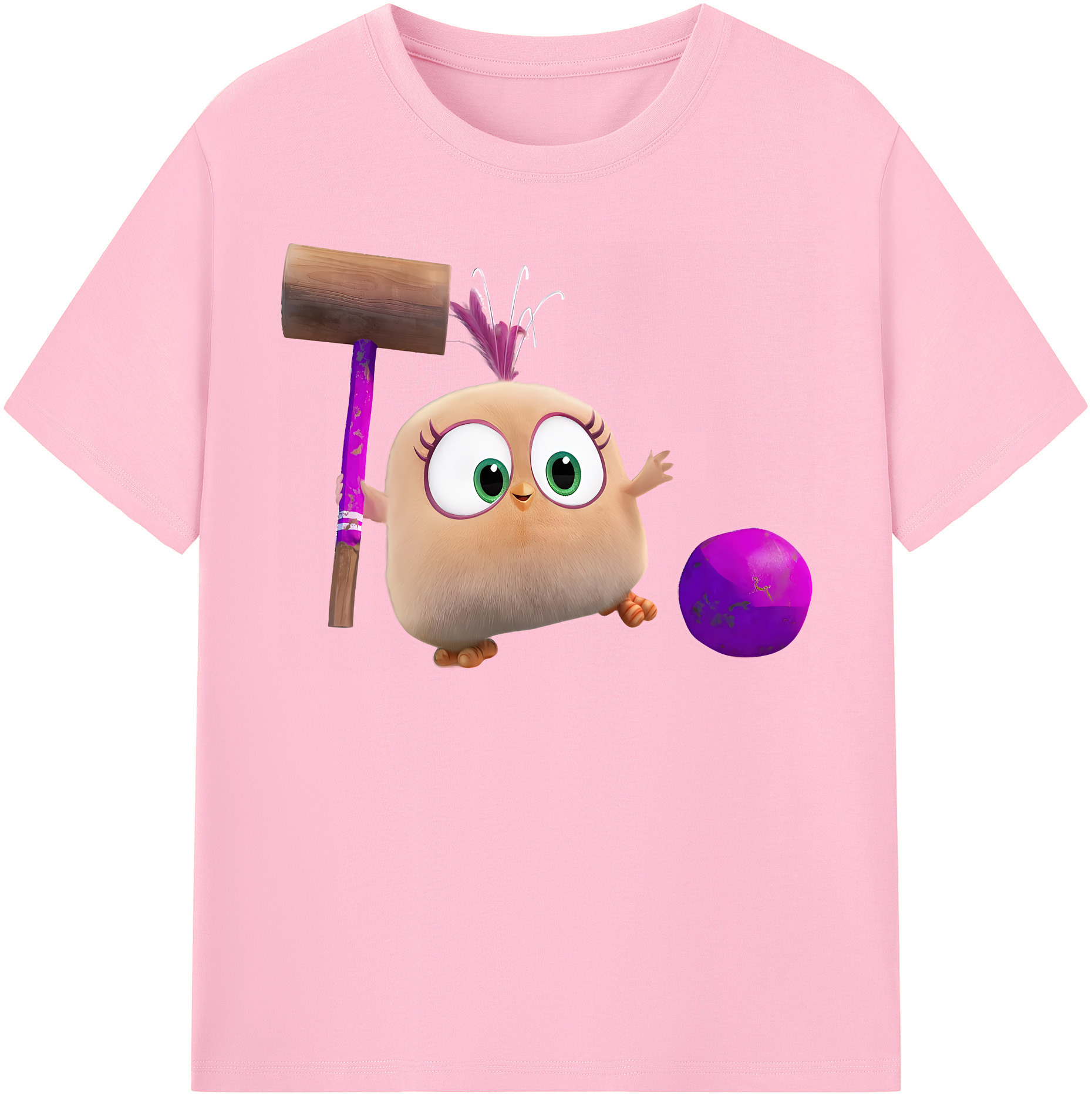 （画像用） Angry Birds アングリーバード 綿100％半袖Tシャツ（フロントプリント）